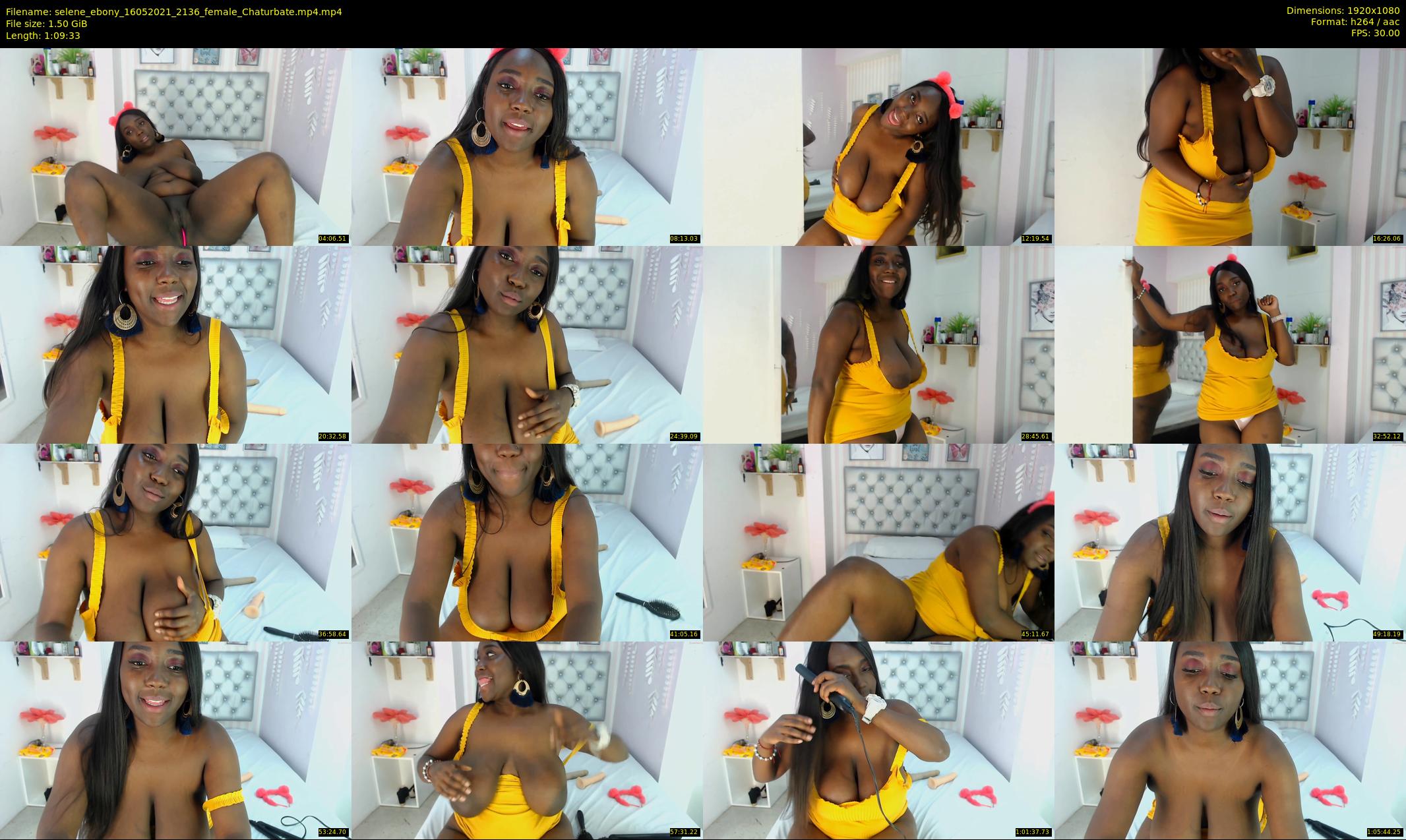 selene_ebony — 70 minute Chaturbate female cam show recording, 1080p, May 16, 2021