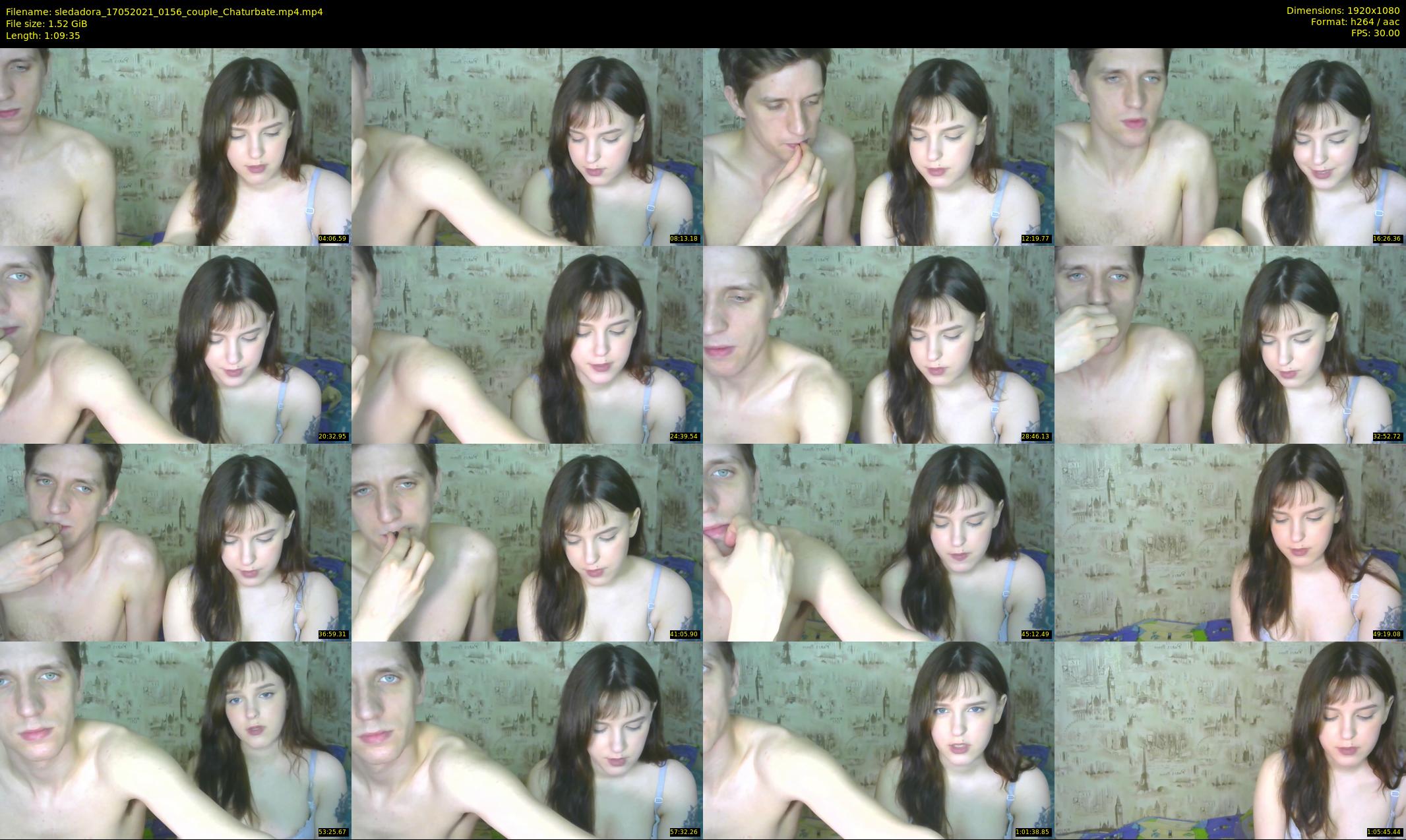 sledadora — 70 minute Chaturbate couple cam show recording, 1080p, May 17, 2021
