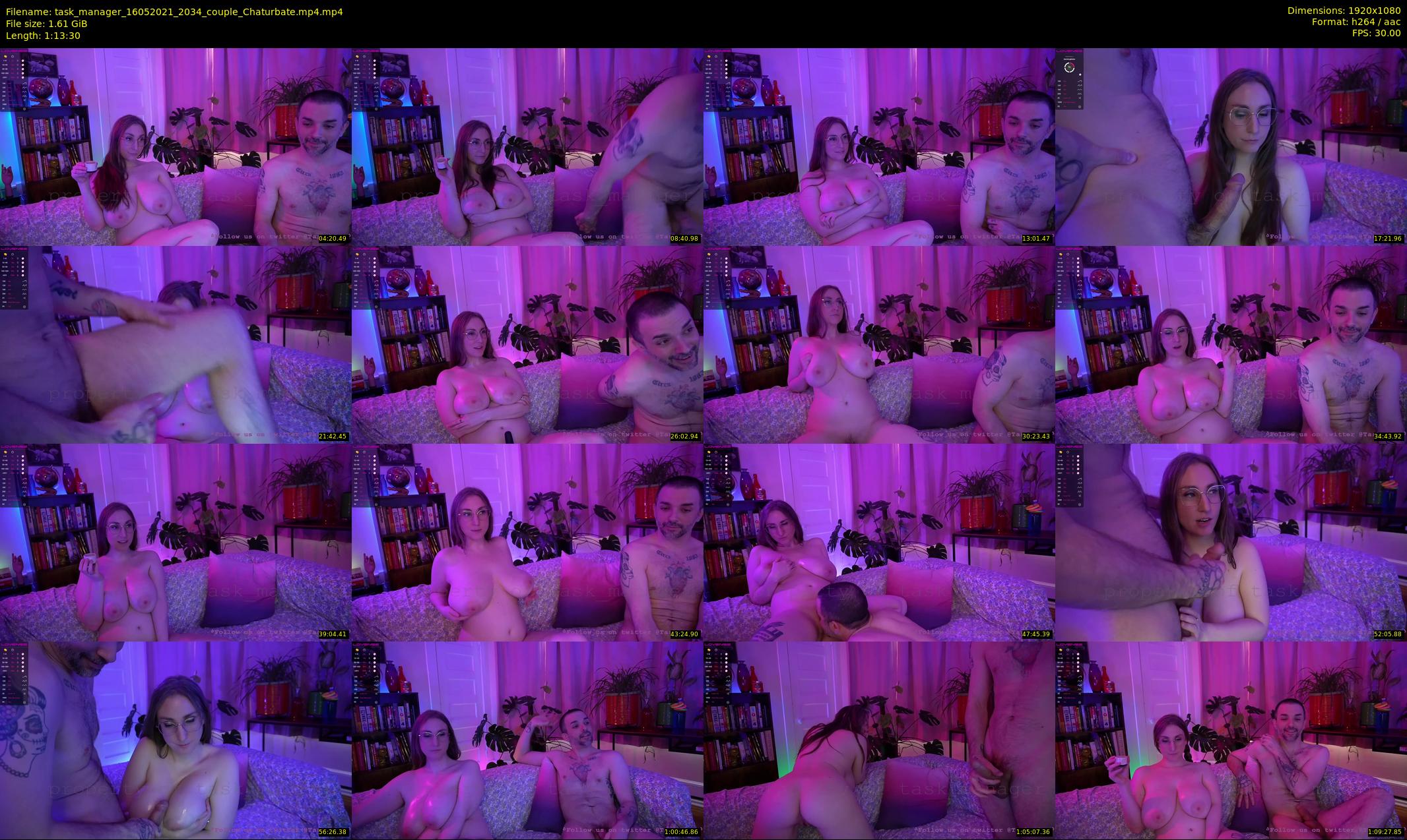 task_manager — 74 minute Chaturbate couple cam show recording, 1080p, May 16, 2021