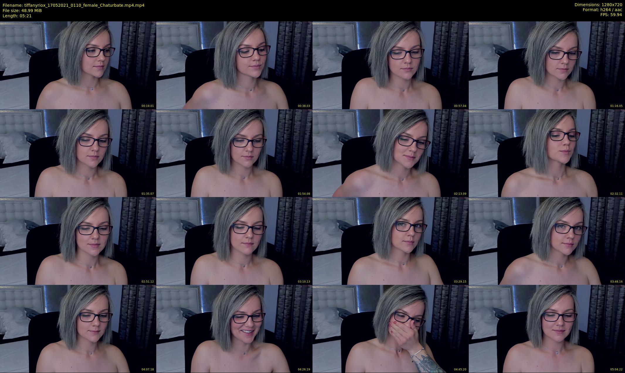 tiffanyriox — 6 minute Chaturbate female cam show recording, 720p, May 17, 2021