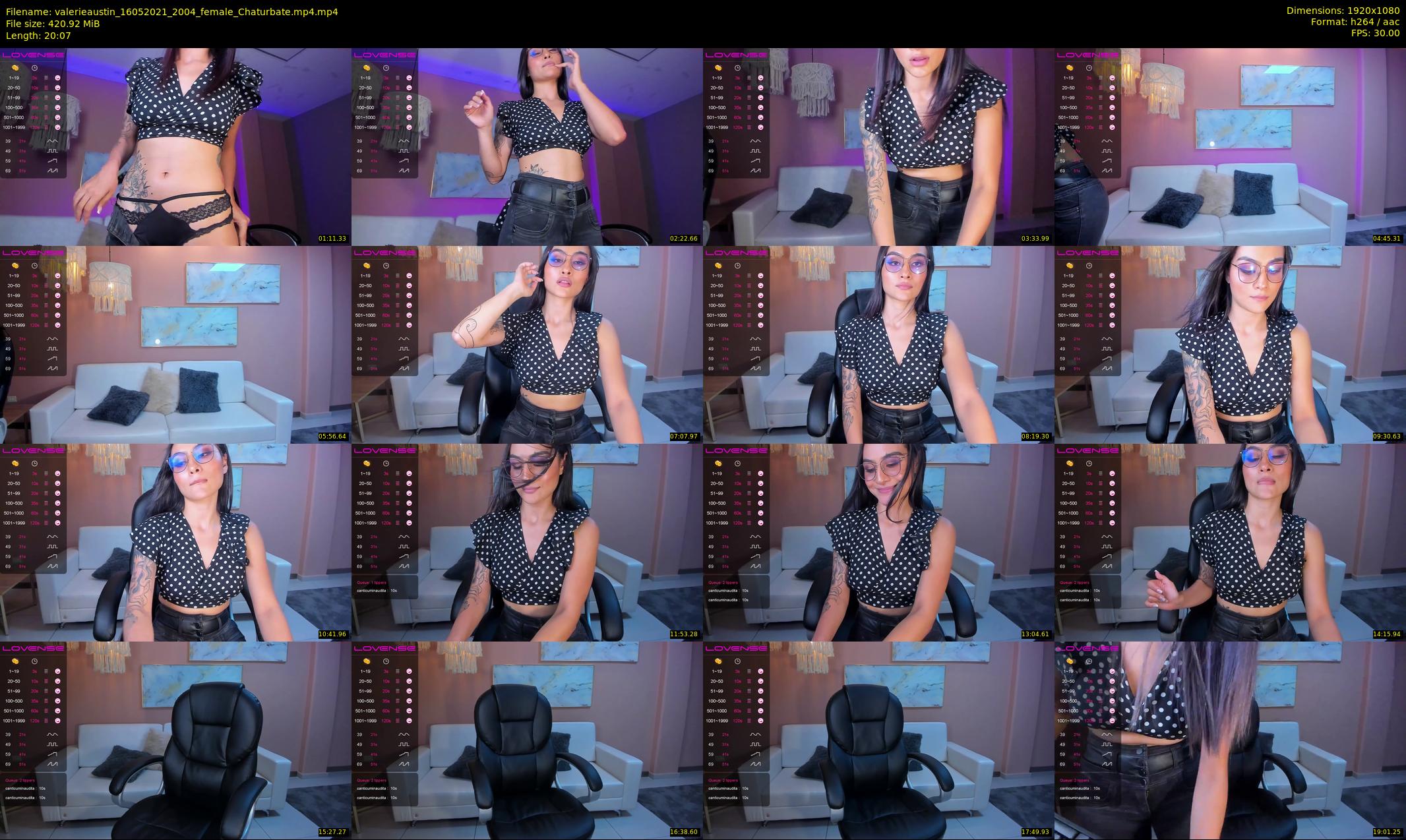 valerieaustin — 21 minute Chaturbate female cam show recording, 1080p, May 16, 2021