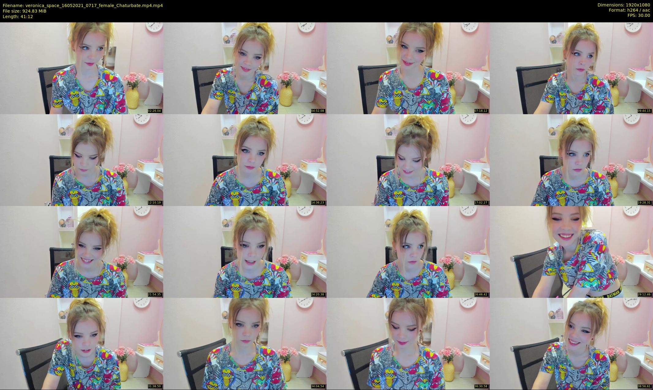 veronica_space — 42 minute Chaturbate female cam show recording, 1080p, May 16, 2021