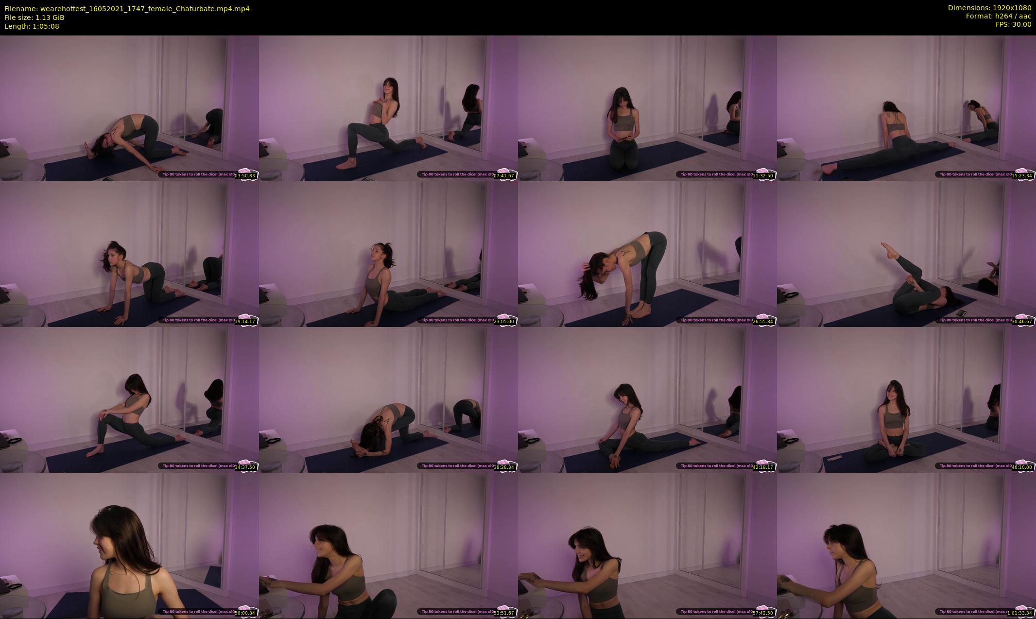 wearehottest — 66 minute Chaturbate couple cam show recording, 1080p, May 16, 2021