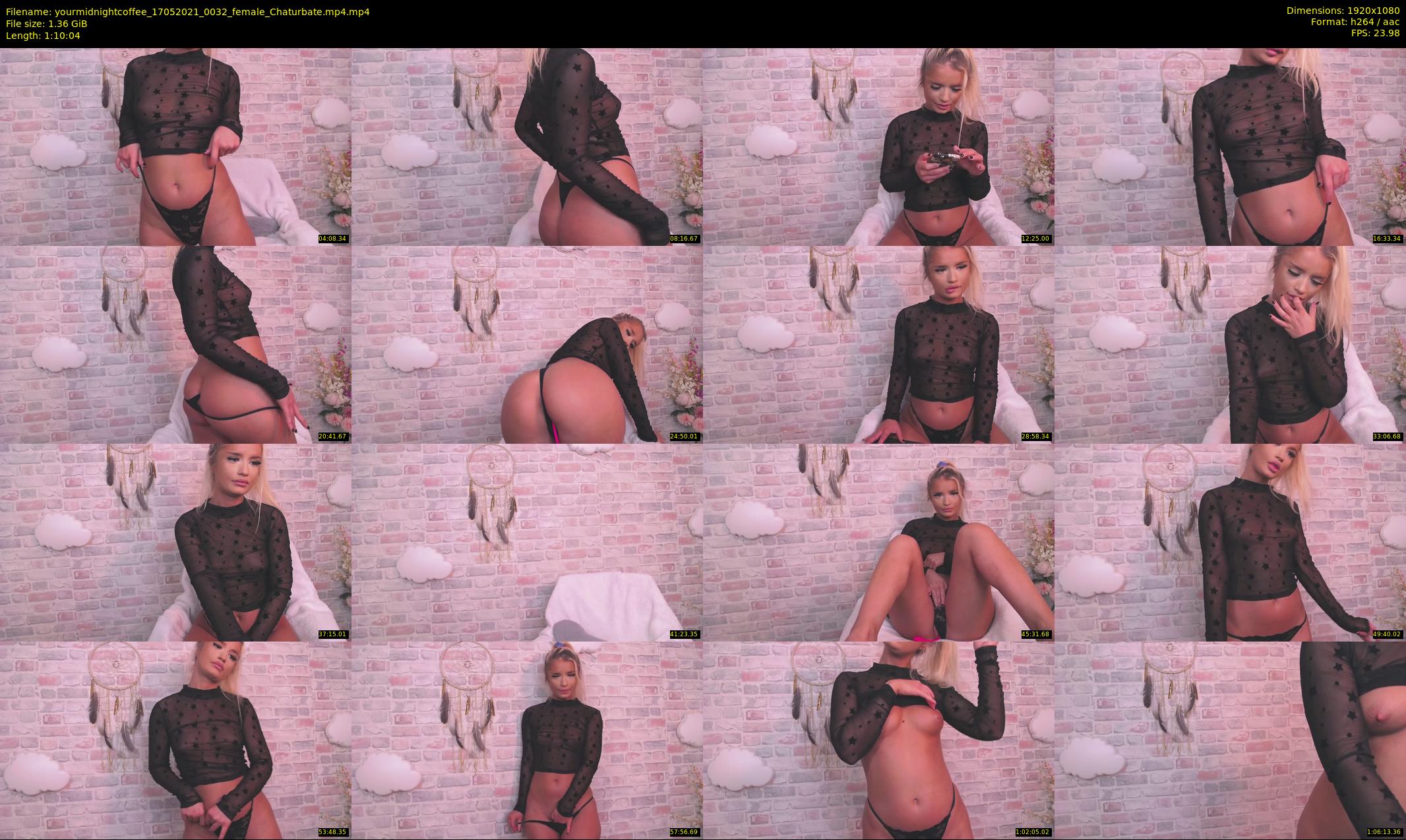 yourmidnightcoffee — 71 minute Chaturbate female cam show recording, 1080p, May 17, 2021