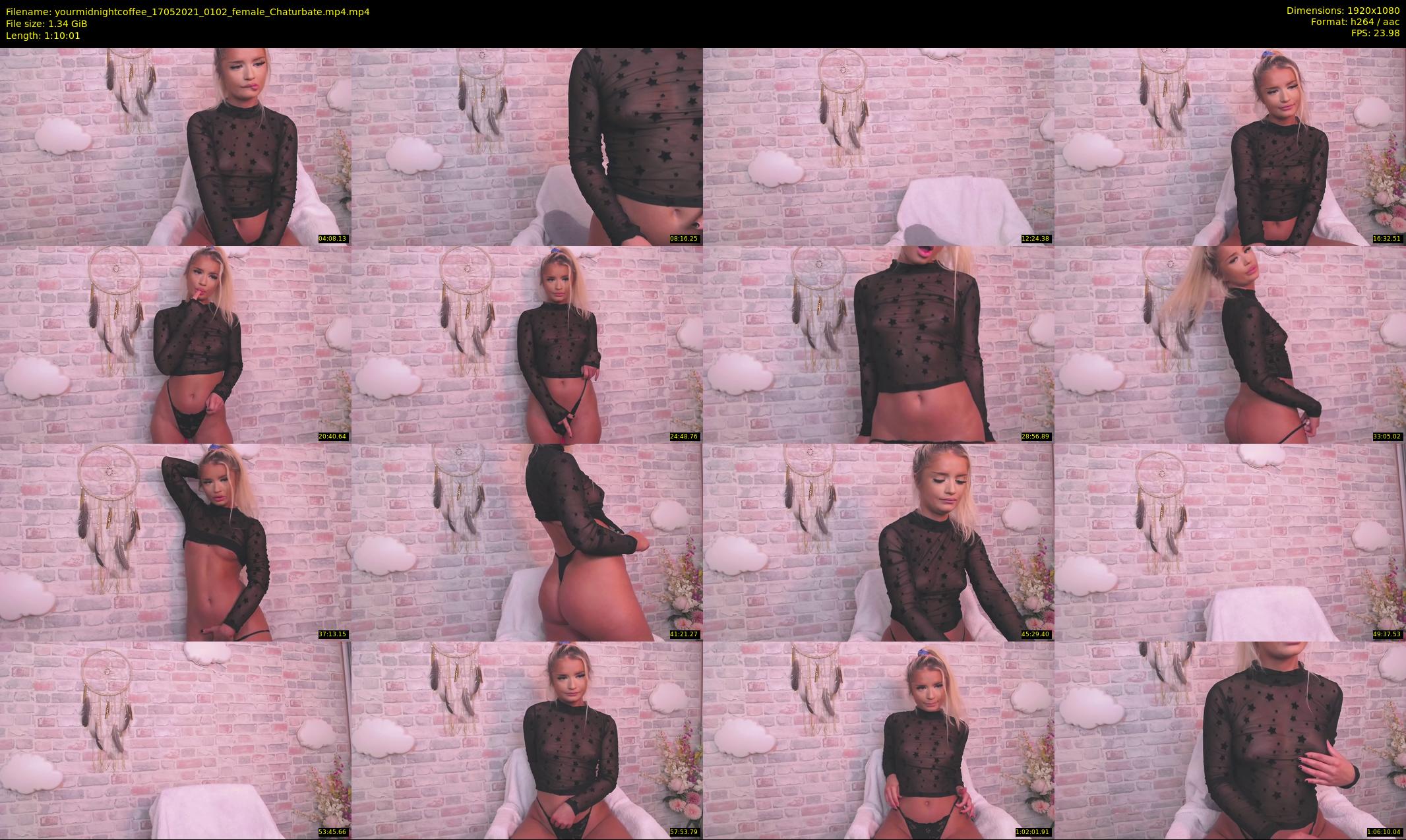 yourmidnightcoffee — 71 minute Chaturbate female cam show recording, 1080p, May 17, 2021