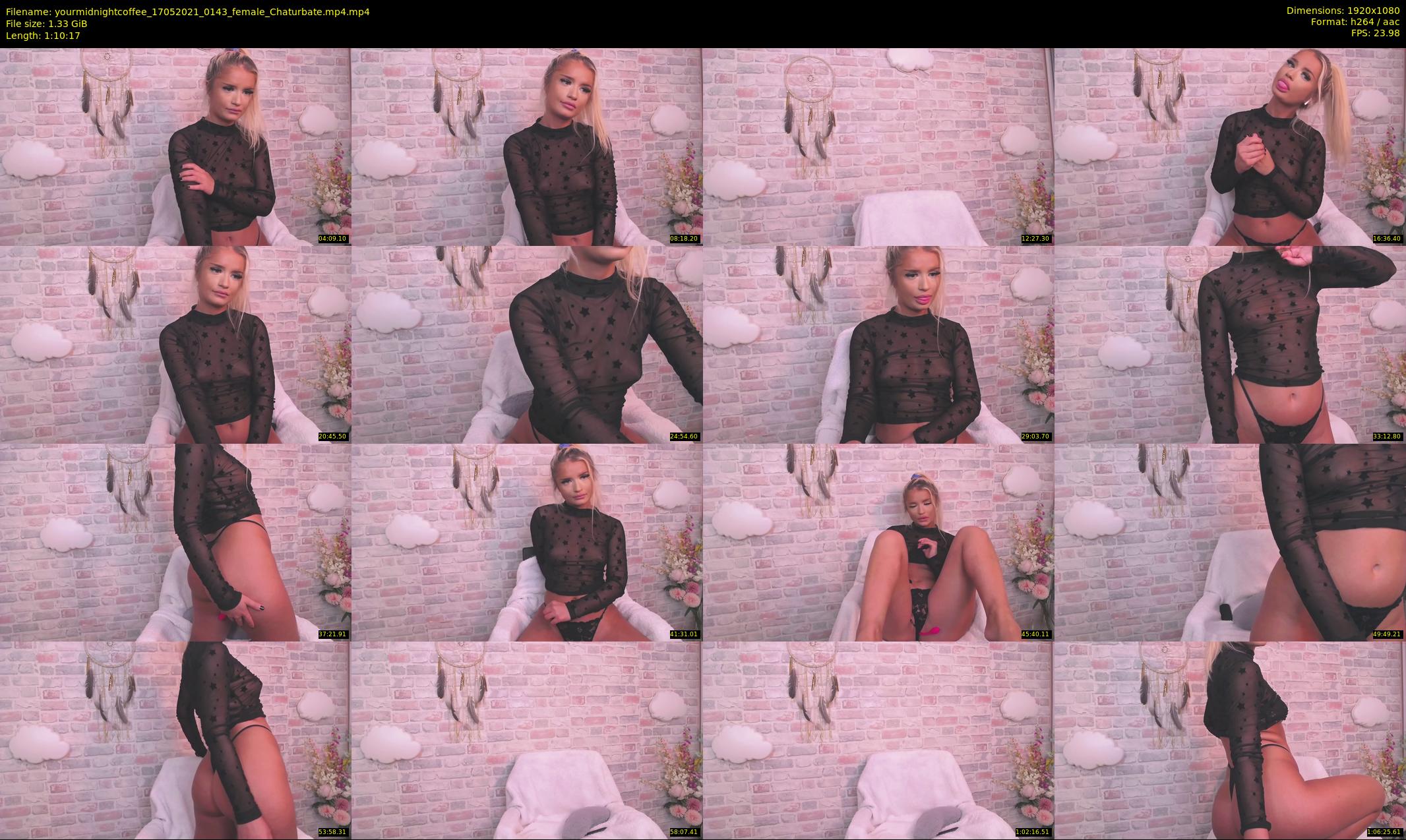 yourmidnightcoffee — 71 minute Chaturbate female cam show recording, 1080p, May 17, 2021