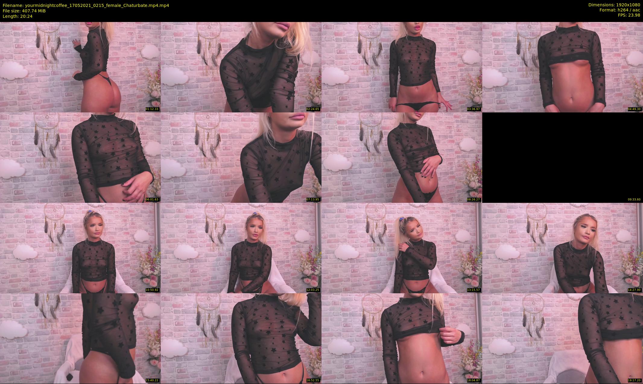 yourmidnightcoffee — 21 minute Chaturbate female cam show recording, 1080p, May 17, 2021