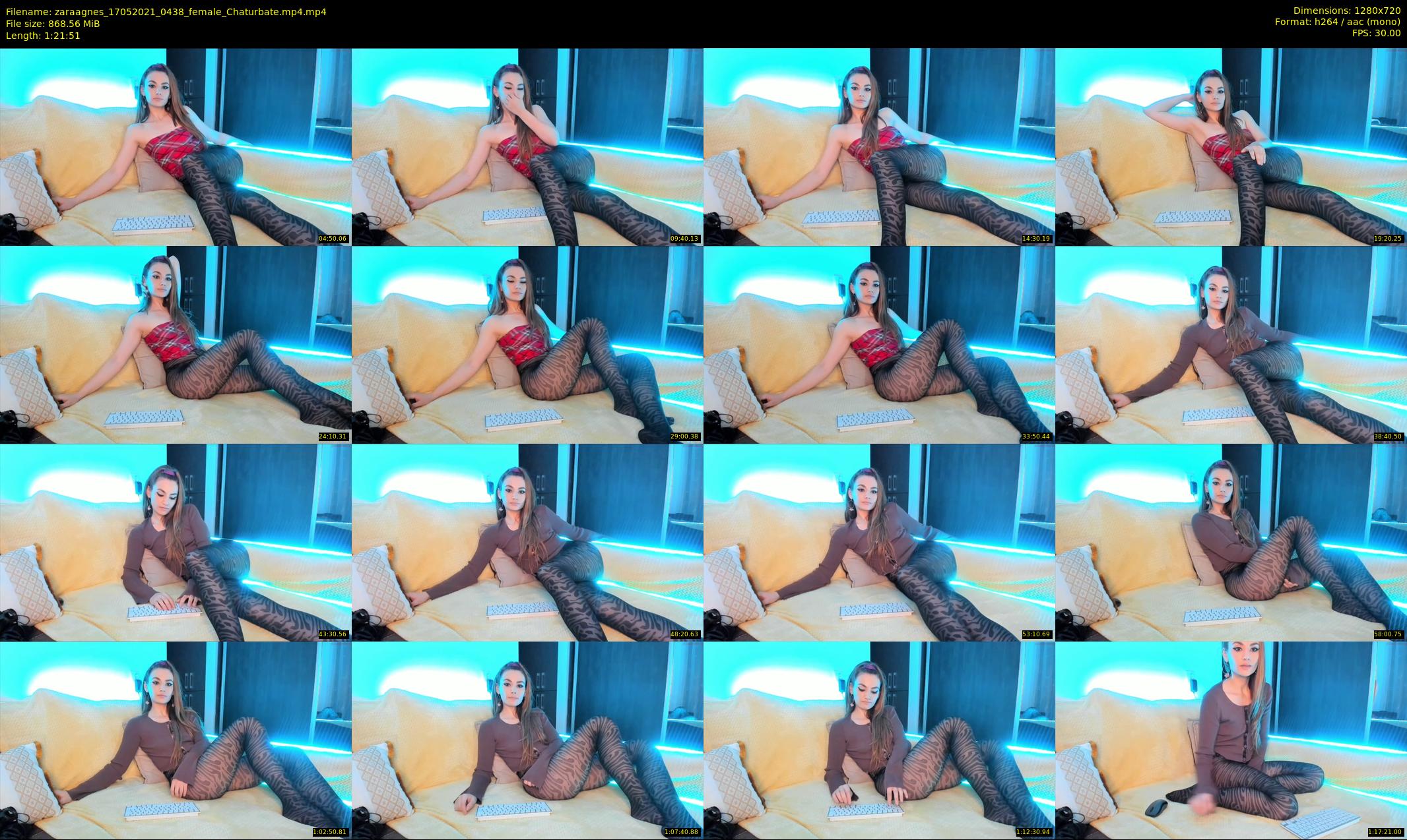 zaraagnes — 82 minute Chaturbate female cam show recording, 720p, May 17, 2021