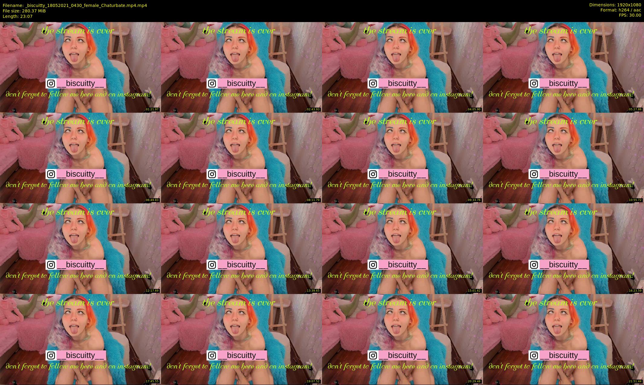 _biscuitty — 24 minute Chaturbate female cam show recording, 1080p, May 18, 2021