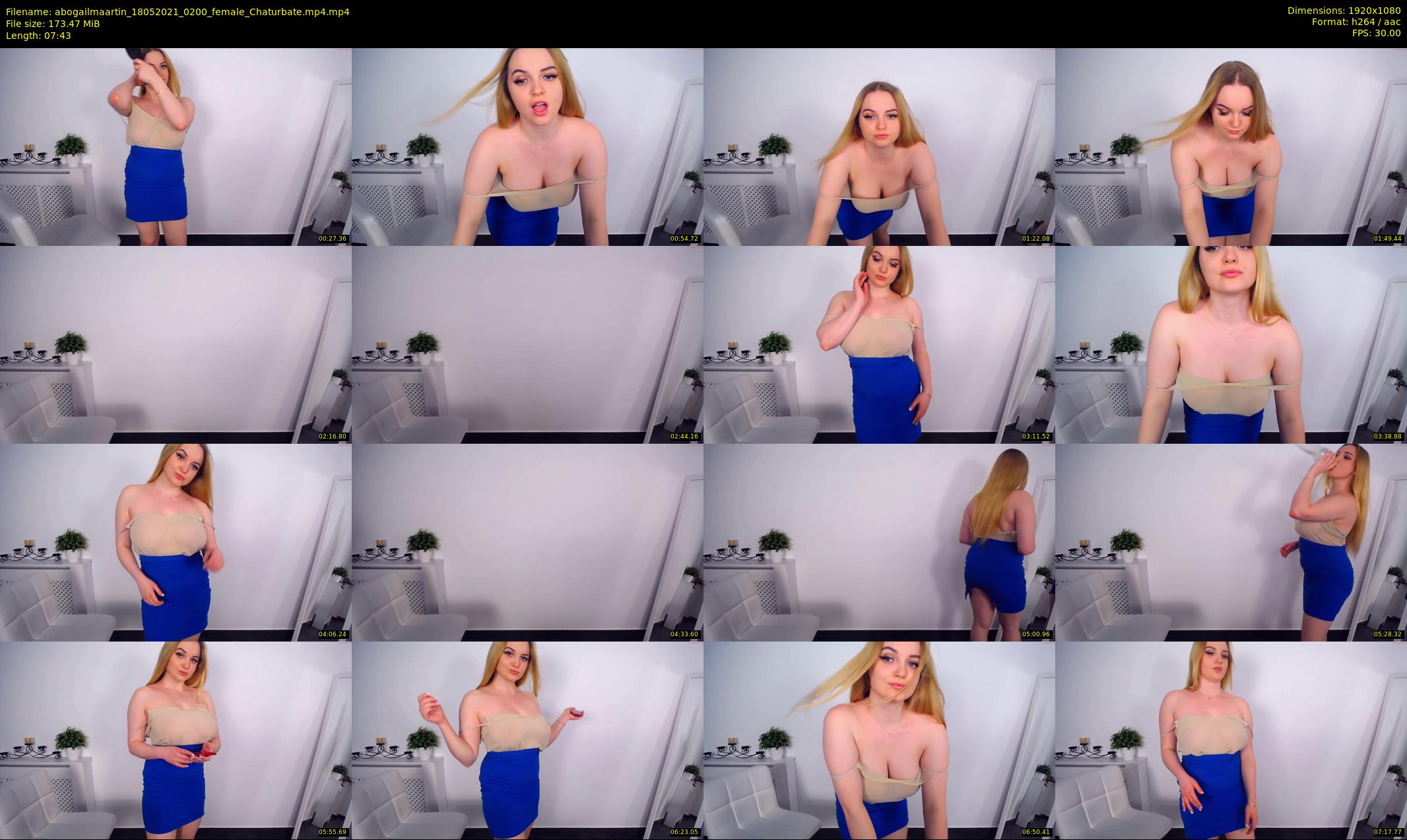 abogailmaartin — 8 minute Chaturbate female cam show recording, 1080p, May 18, 2021