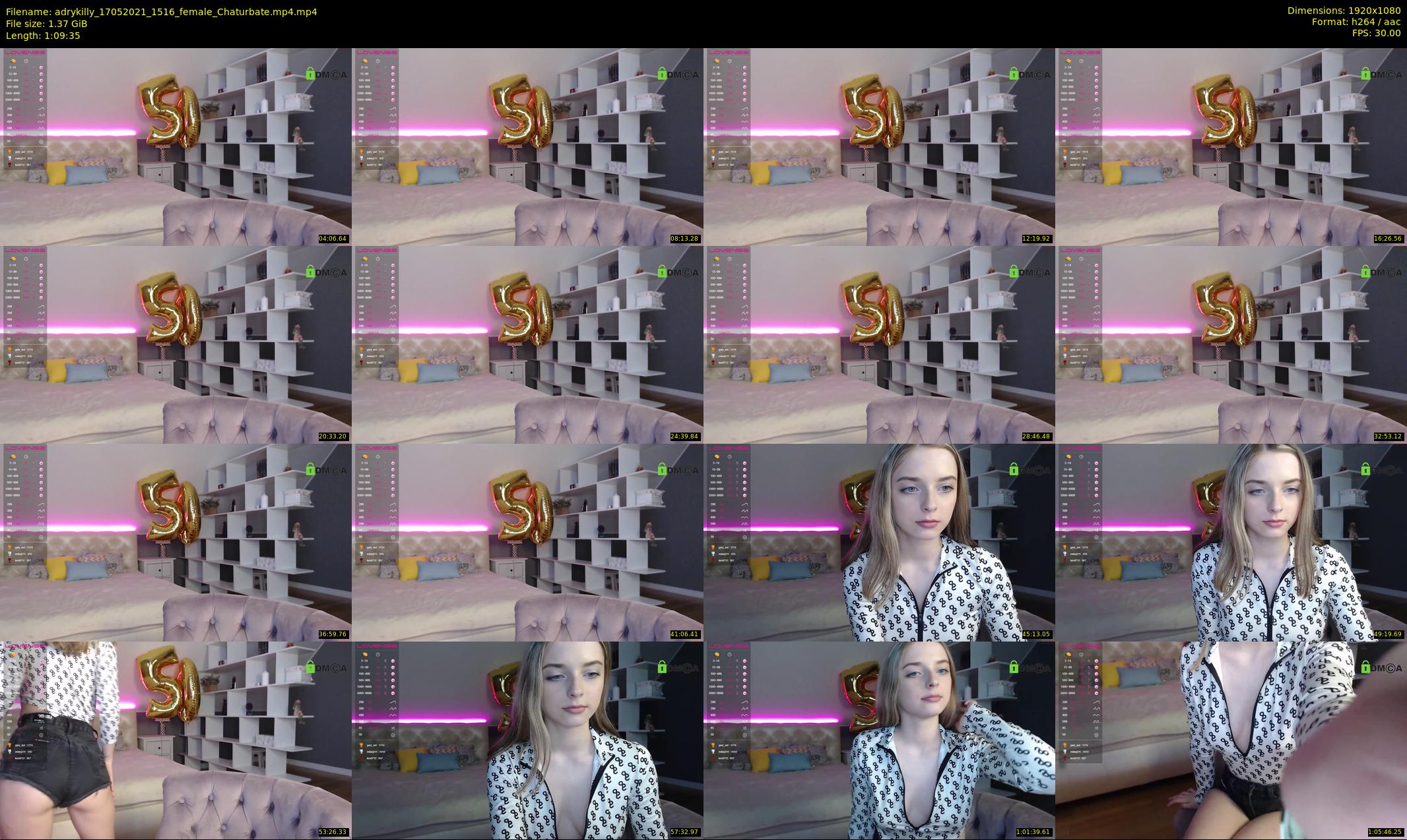 adrykilly — 70 minute Chaturbate female cam show recording, 1080p, May 17, 2021