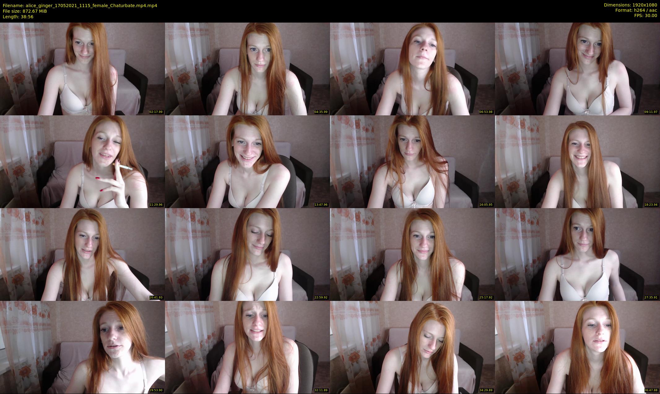 alice_ginger — 39 minute Chaturbate female cam show recording, 1080p, May 17, 2021