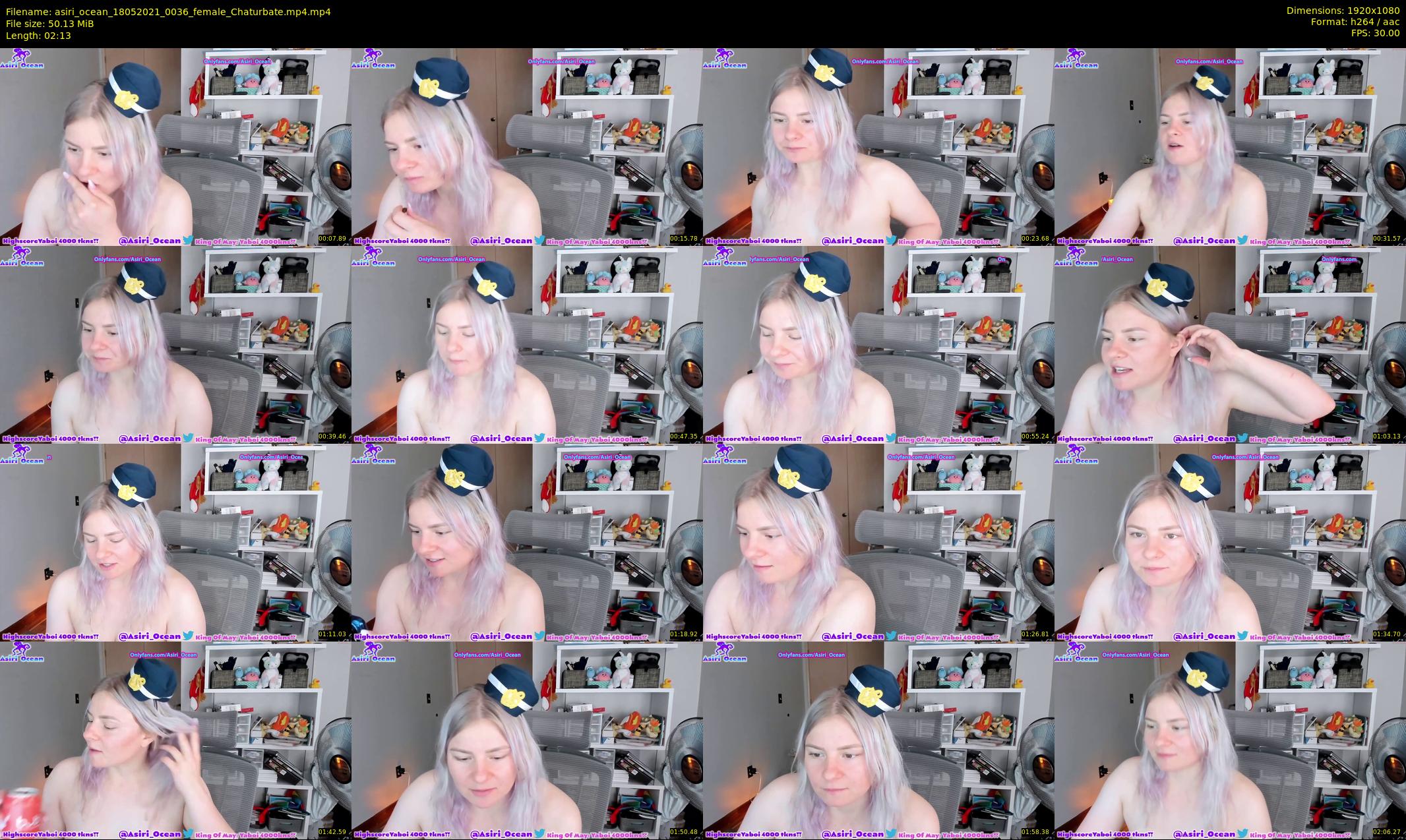 asiri_ocean — 3 minute Chaturbate female cam show recording, 1080p, May 18, 2021