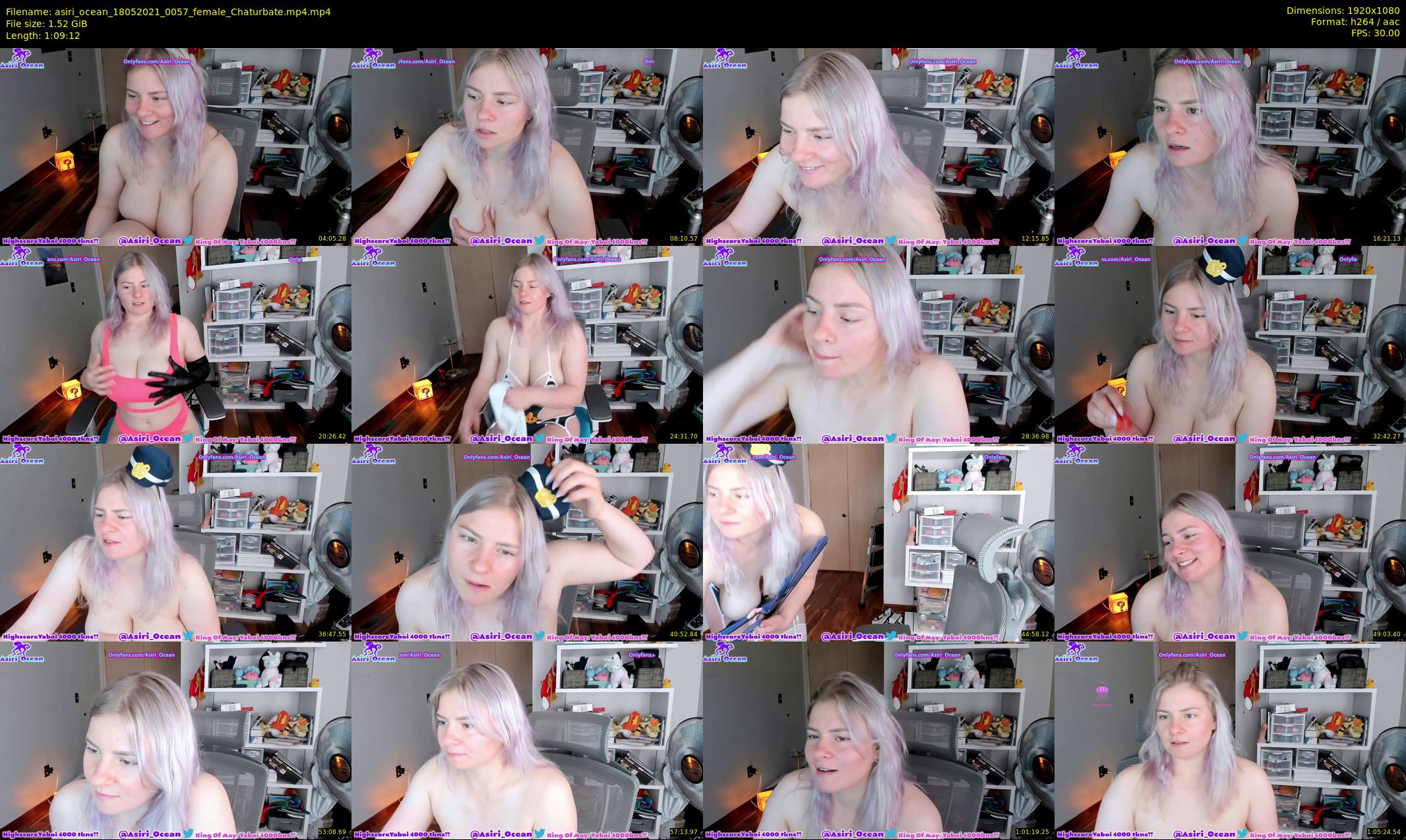 asiri_ocean — 70 minute Chaturbate female cam show recording, 1080p, May 18, 2021
