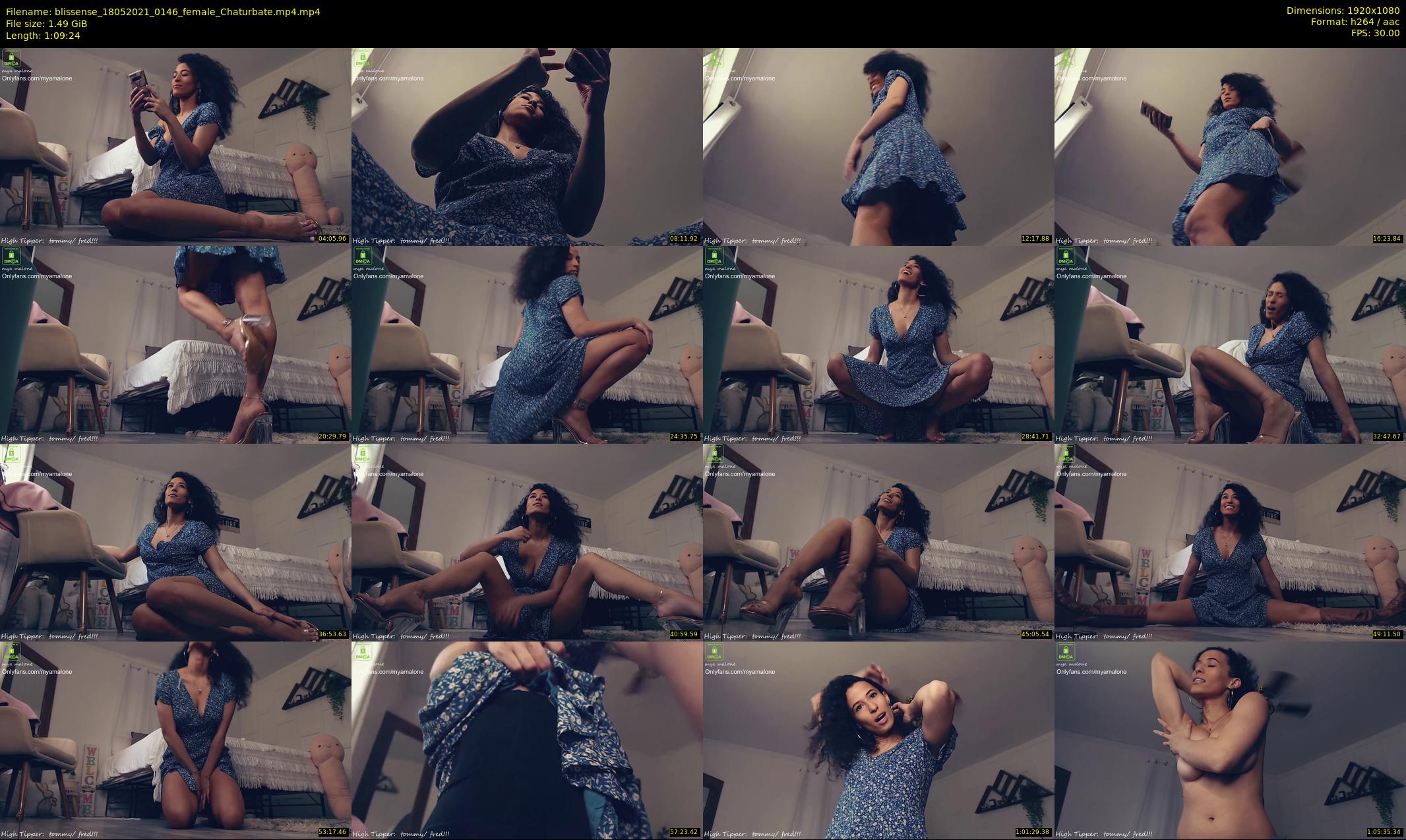 blissense — 70 minute Chaturbate female cam show recording, 1080p, May 18, 2021