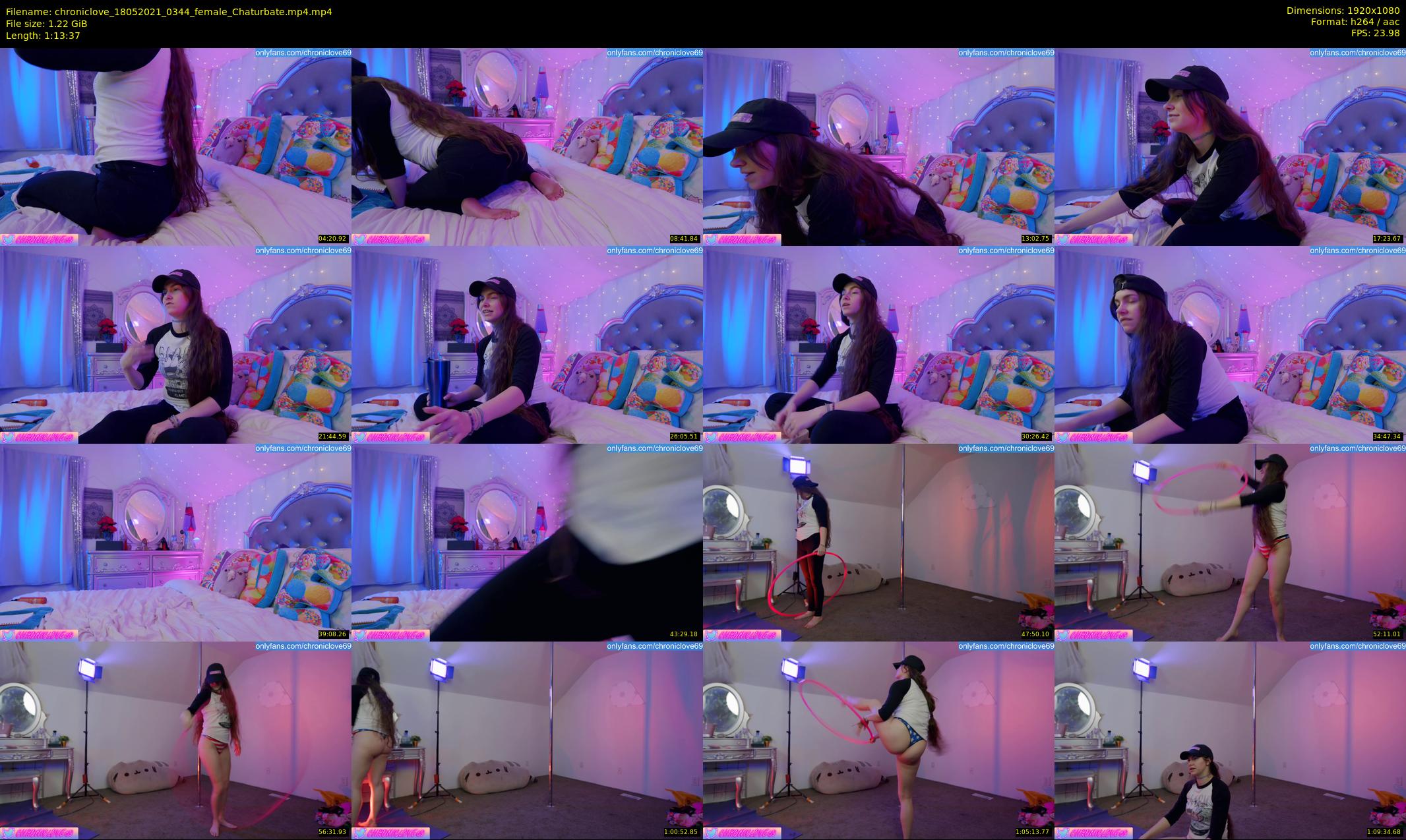 chroniclove — 74 minute Chaturbate female cam show recording, 1080p, May 18, 2021