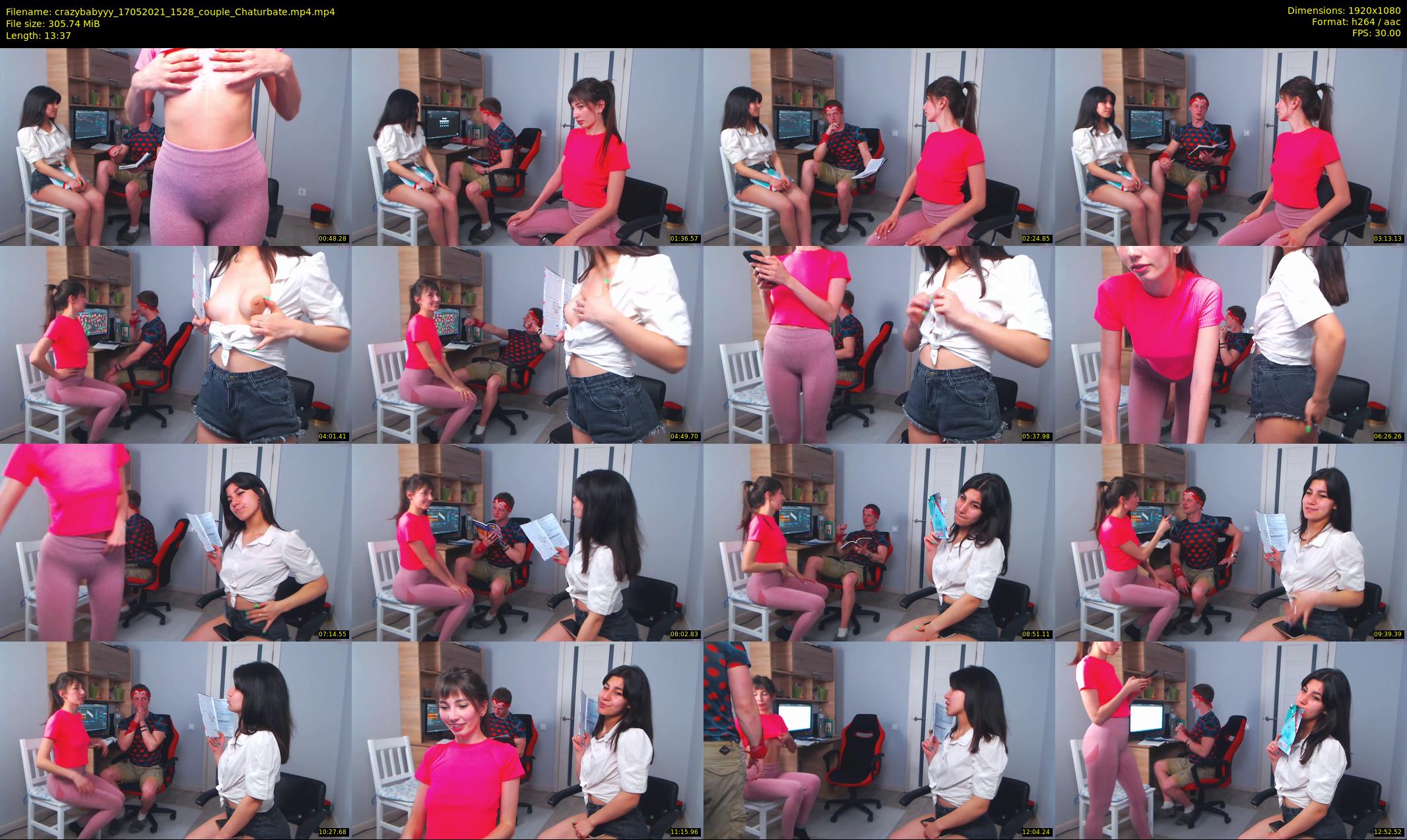 crazybabyyy — 14 minute Chaturbate couple cam show recording, 1080p, May 17, 2021