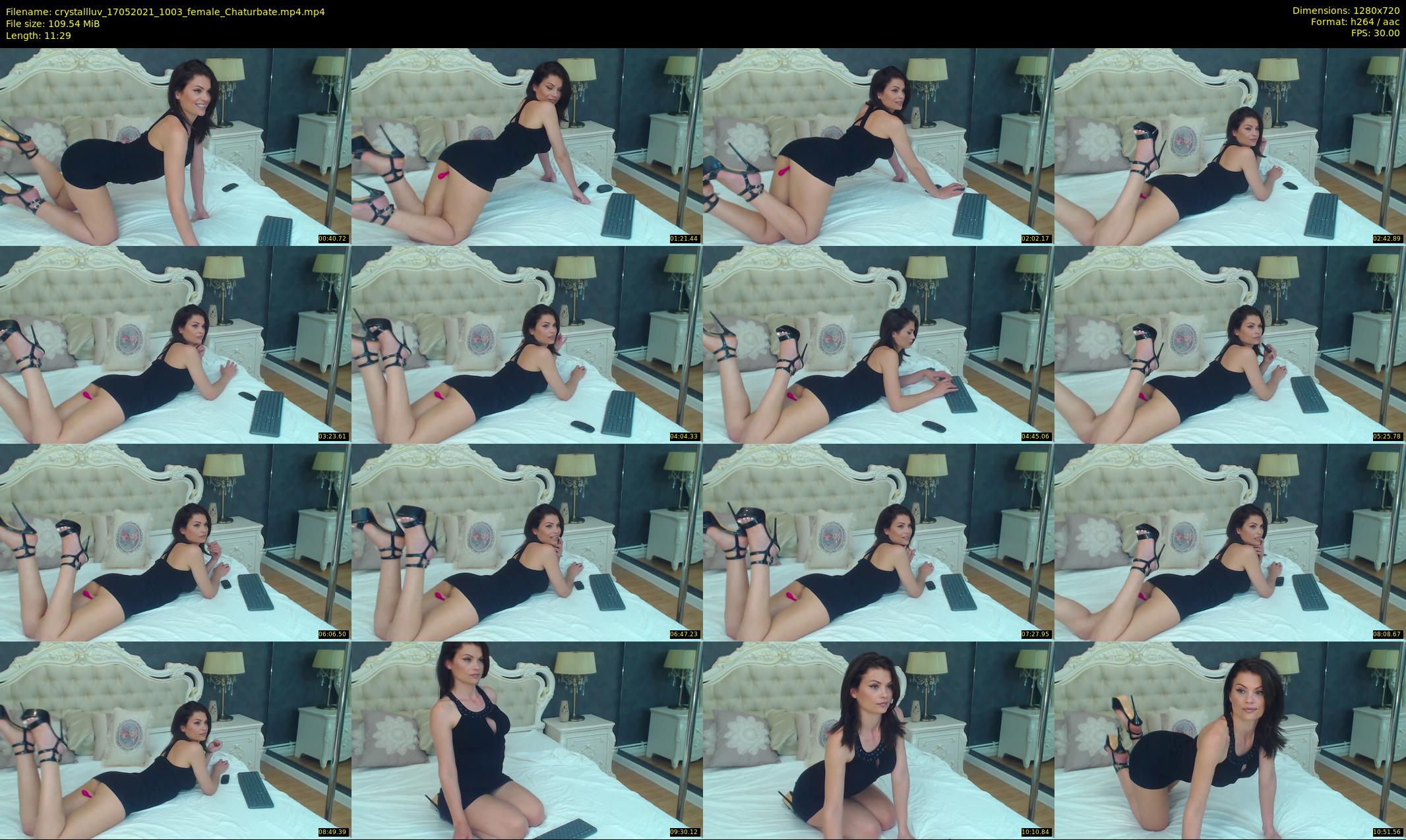 crystallluv — 12 minute Chaturbate female cam show recording, 720p, May 17, 2021