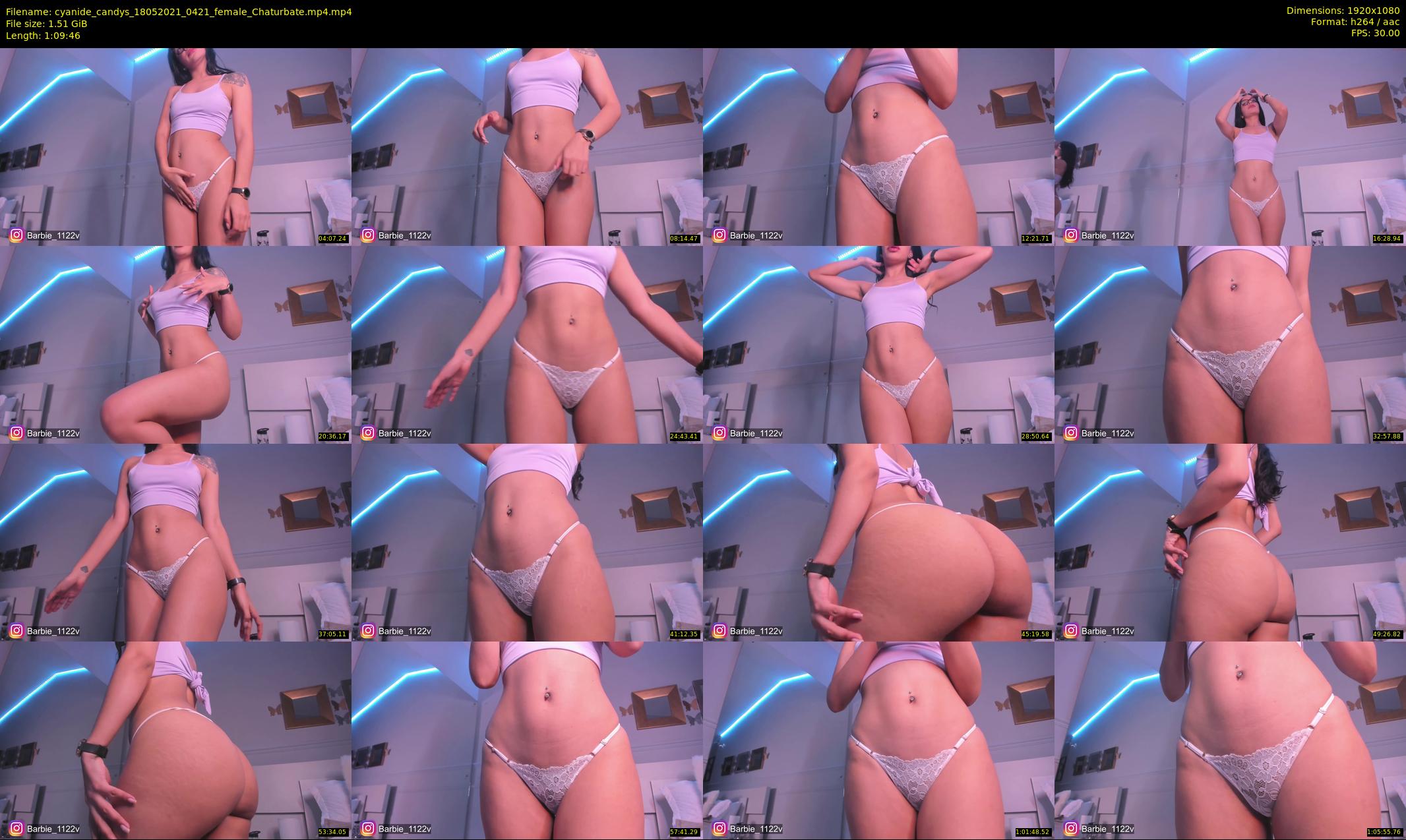 cyanide_candys — 70 minute Chaturbate female cam show recording, 1080p, May 18, 2021