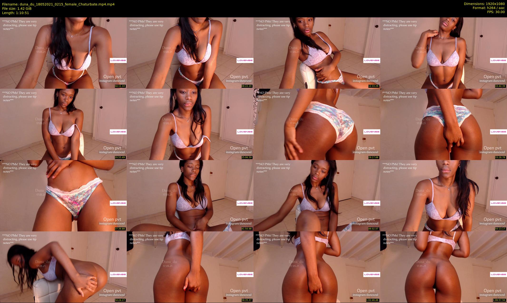 duna_du — 71 minute Chaturbate female cam show recording, 1080p, May 18, 2021
