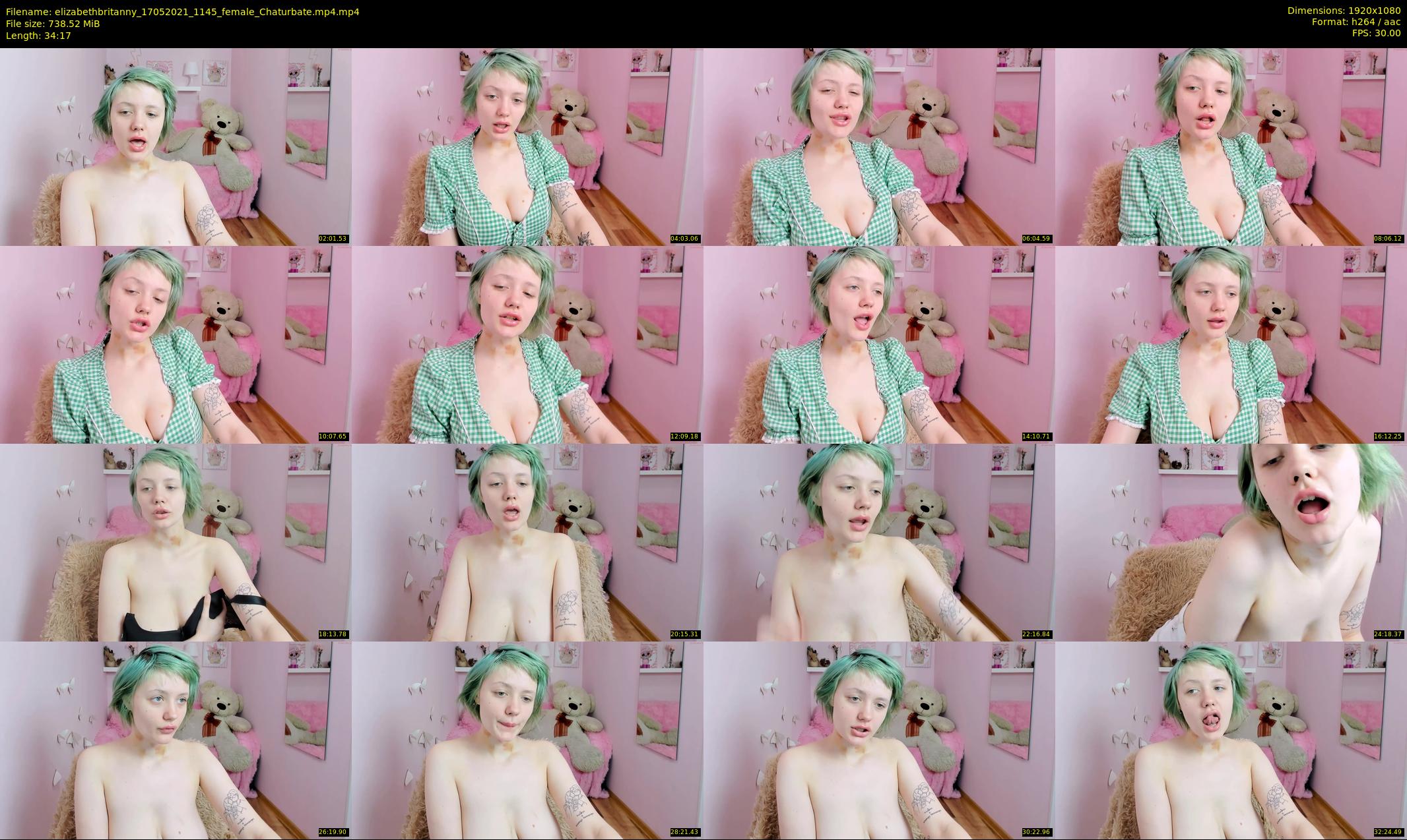 elizabethbritanny — 35 minute Chaturbate female cam show recording, 1080p, May 17, 2021
