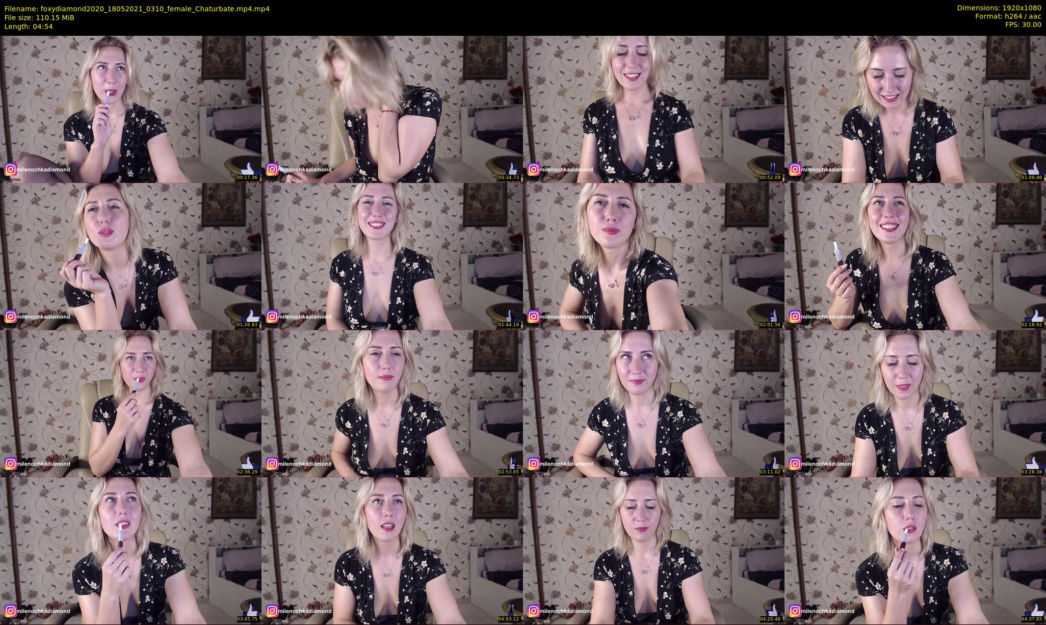 foxydiamond2020 — 5 minute Chaturbate female cam show recording, 1080p, May 18, 2021