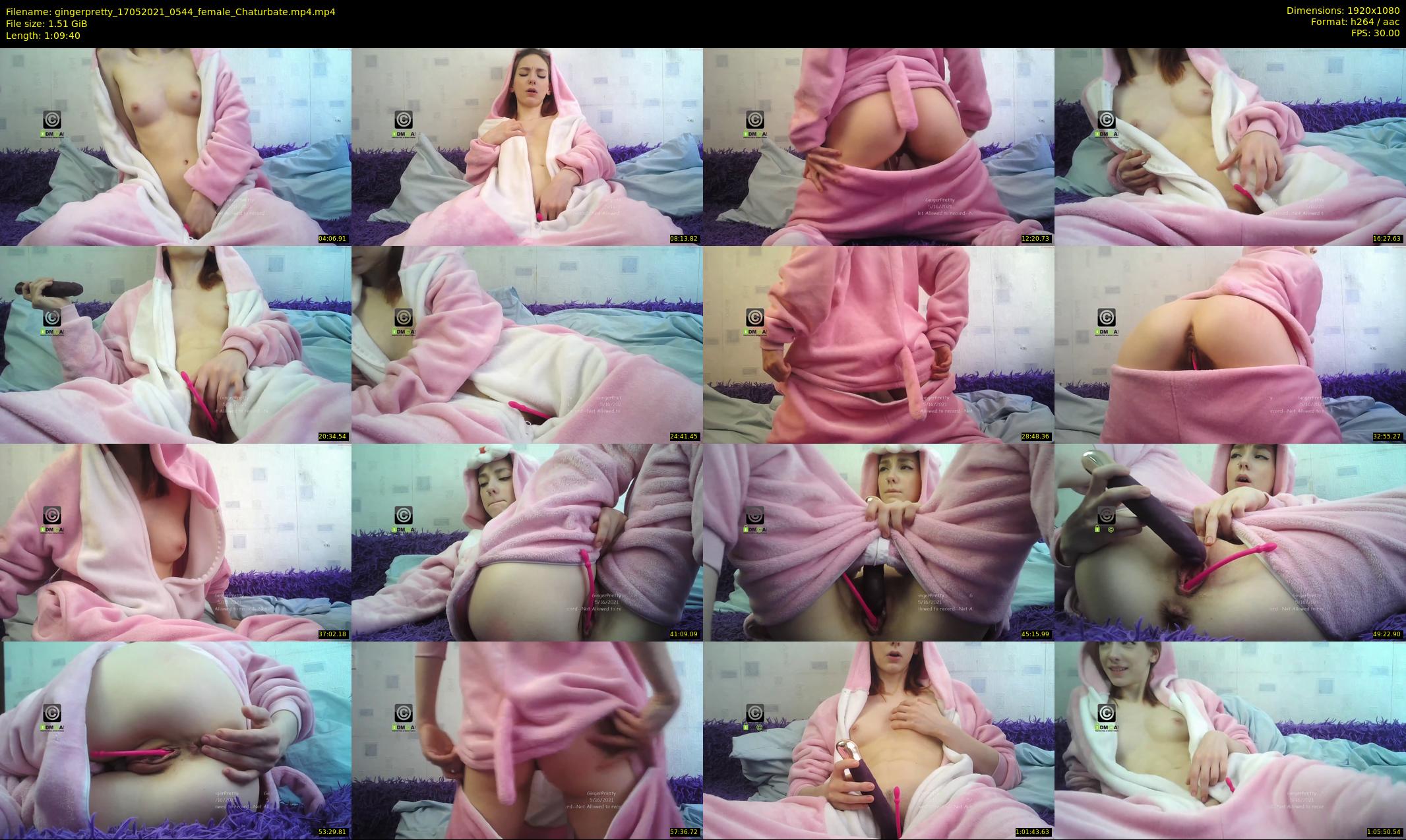 gingerpretty — 70 minute Chaturbate female cam show recording, 1080p, May 17, 2021