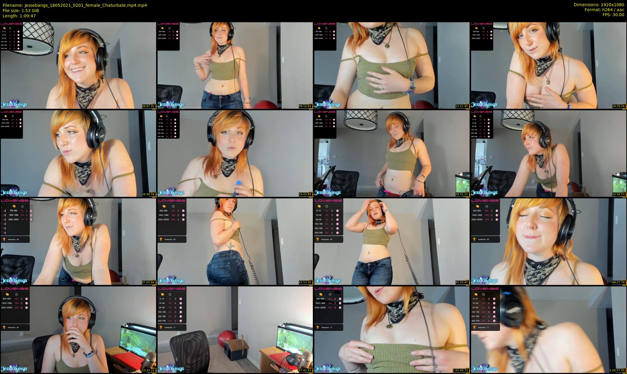 jessebangs — 70 minute Chaturbate female cam show recording, 1080p, May 18, 2021