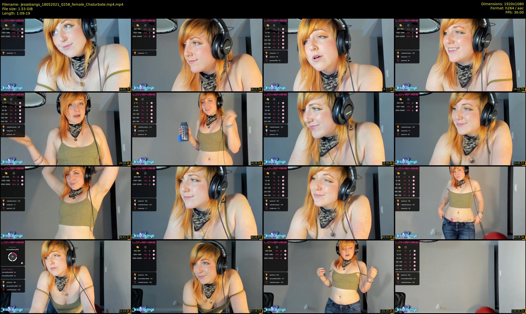 jessebangs — 70 minute Chaturbate female cam show recording, 1080p, May 18, 2021