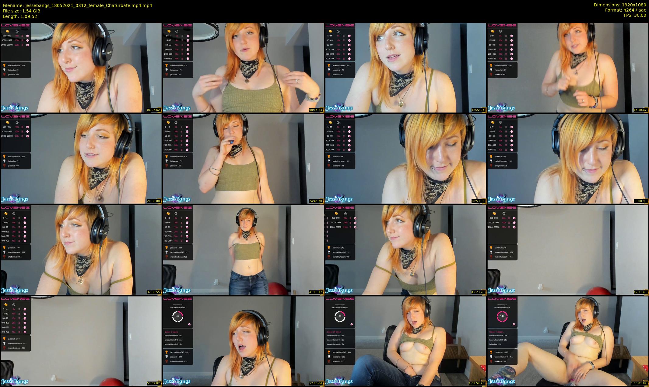 jessebangs — 70 minute Chaturbate female cam show recording, 1080p, May 18, 2021