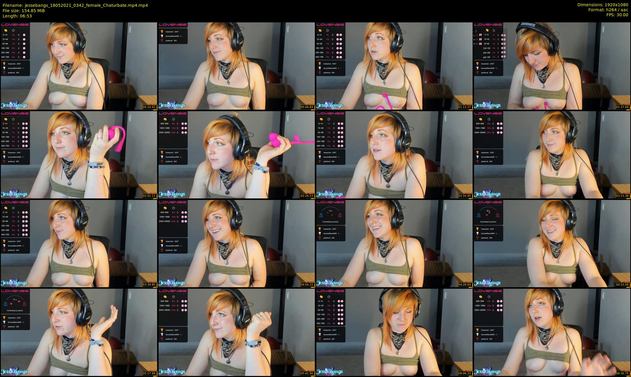 jessebangs — 7 minute Chaturbate female cam show recording, 1080p, May 18, 2021