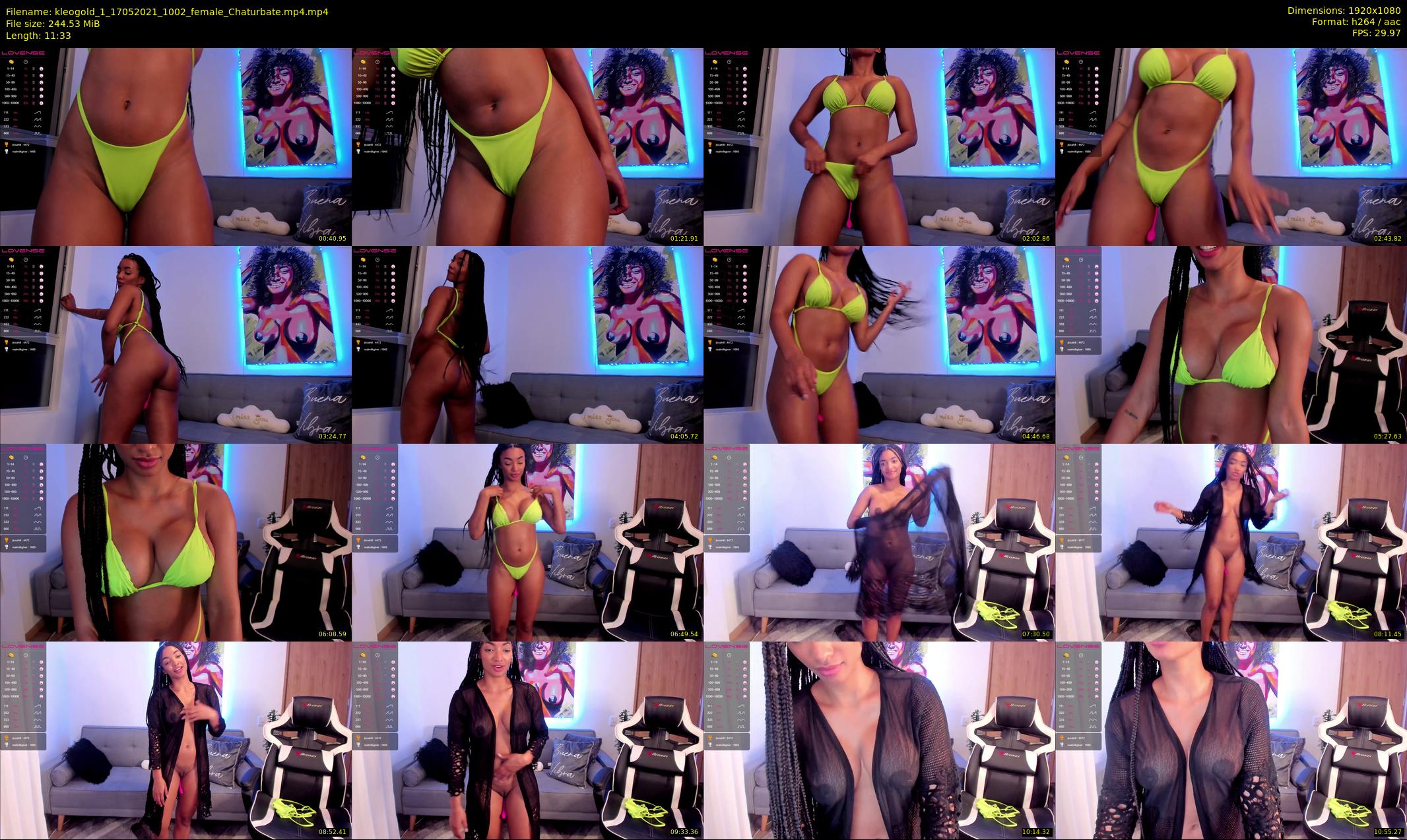 kleogold_1 — 12 minute Chaturbate female cam show recording, 1080p, May 17, 2021