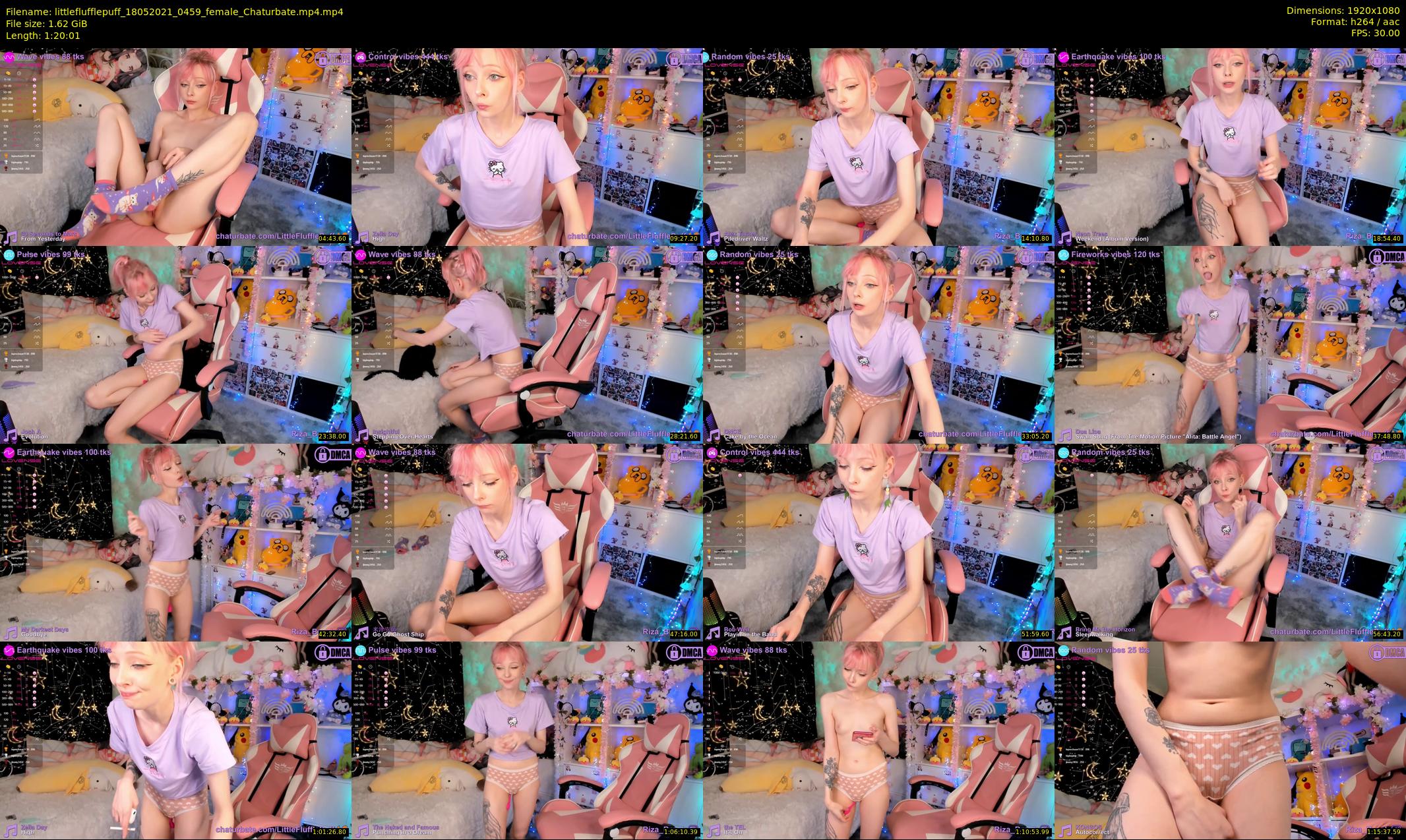 littleflufflepuff — 81 minute Chaturbate female cam show recording, 1080p, May 18, 2021