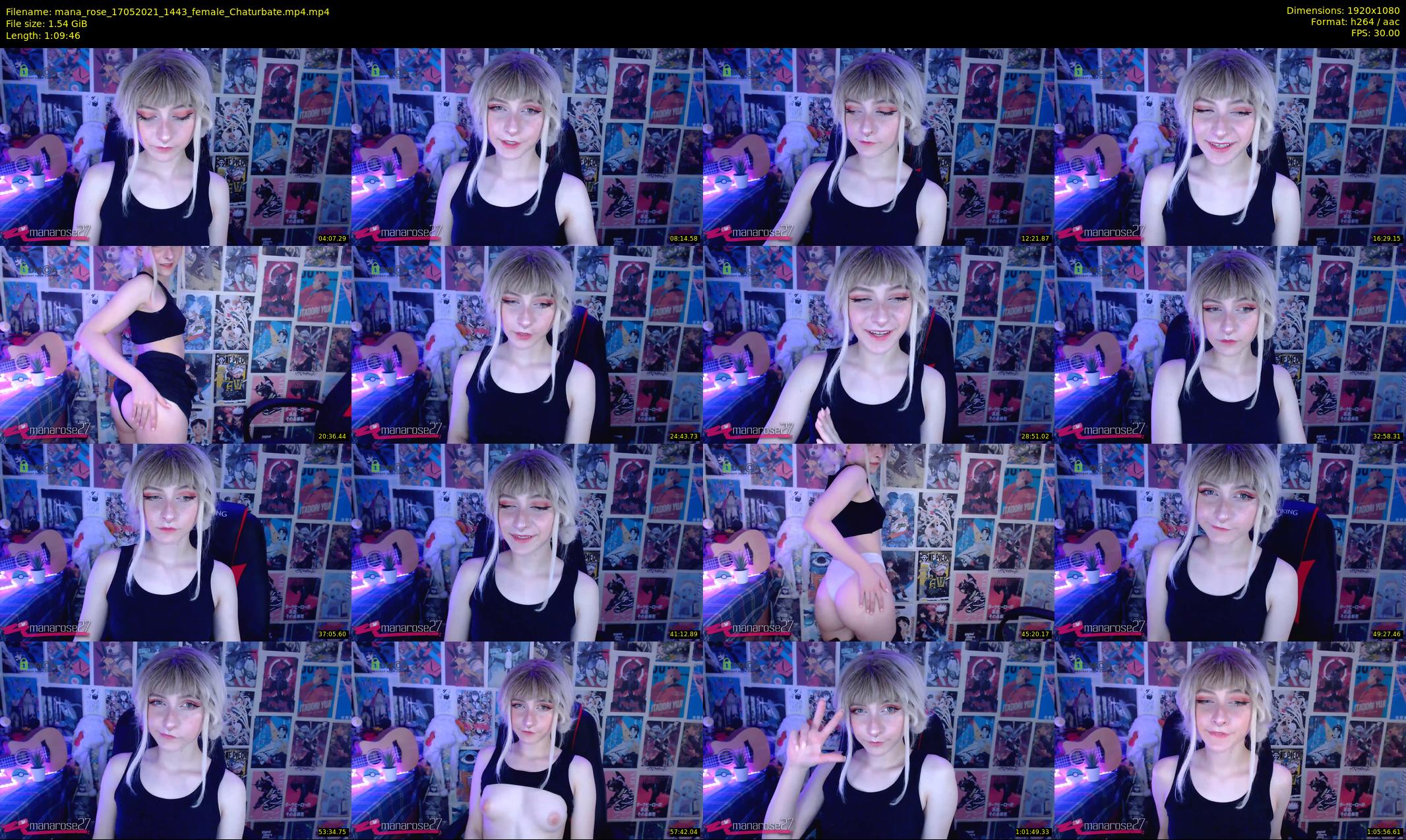 mana_rose — 70 minute Chaturbate female cam show recording, 1080p, May 17, 2021