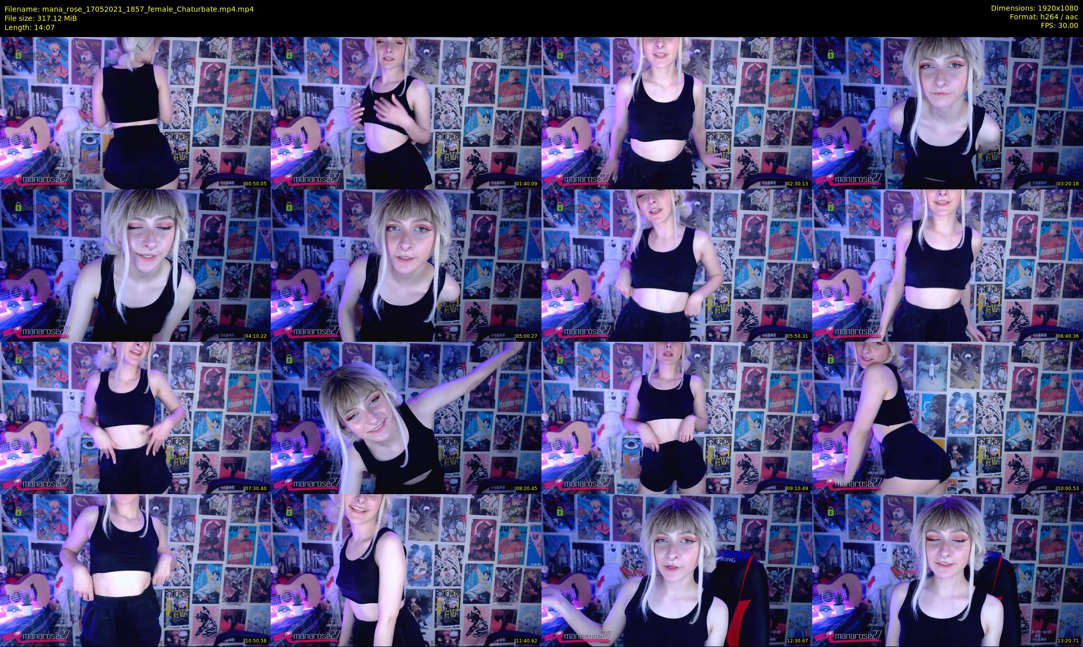 mana_rose — 15 minute Chaturbate female cam show recording, 1080p, May 17, 2021