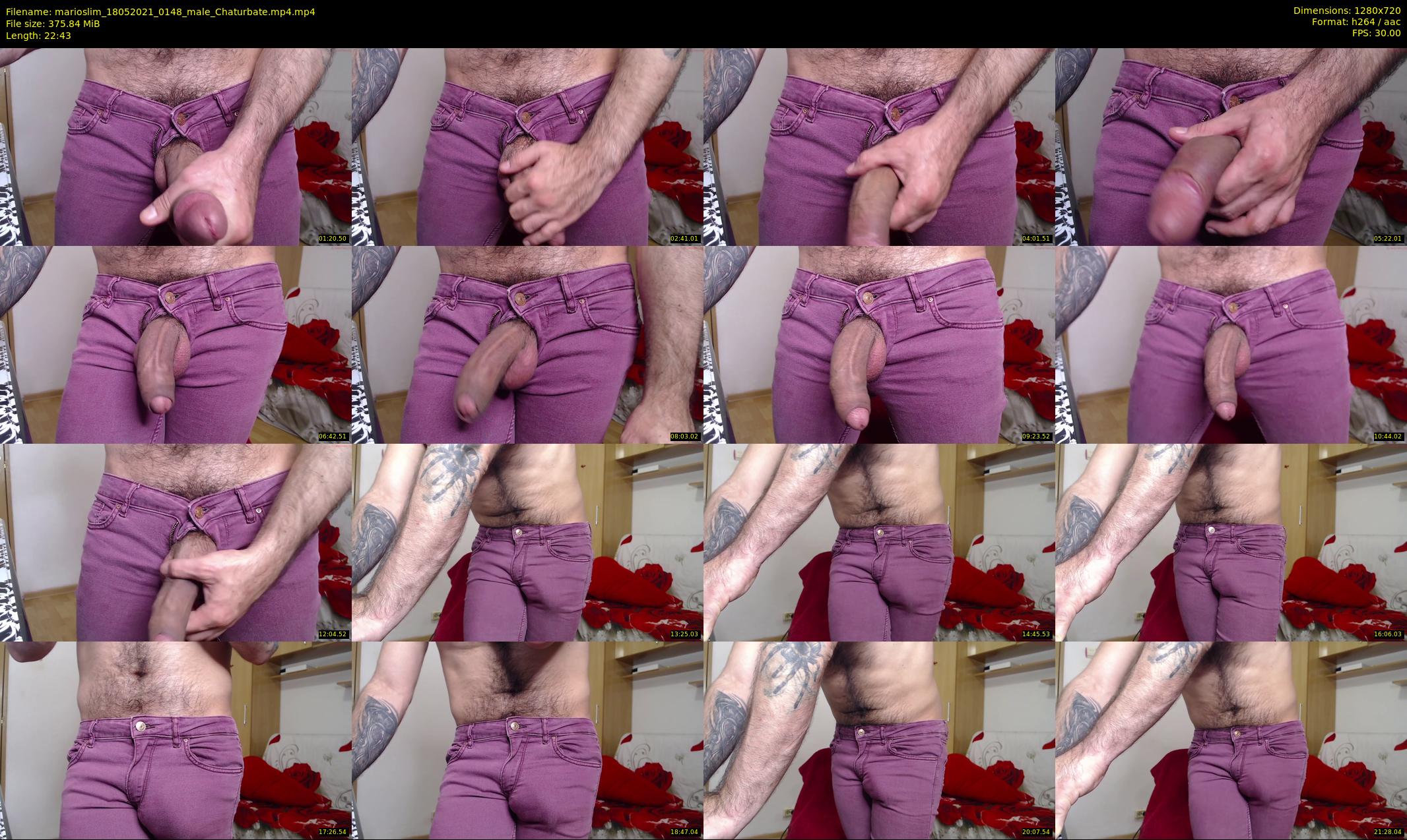 marioslim — 23 minute Chaturbate male cam show recording, 720p, May 18, 2021