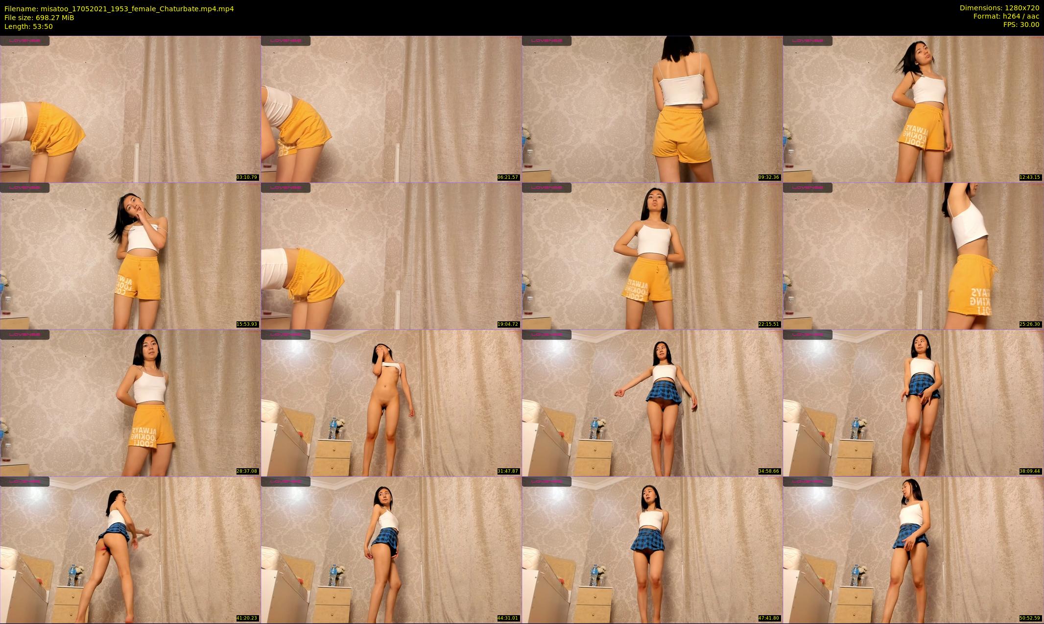 misatoo — 54 minute Chaturbate female cam show recording, 720p, May 17, 2021