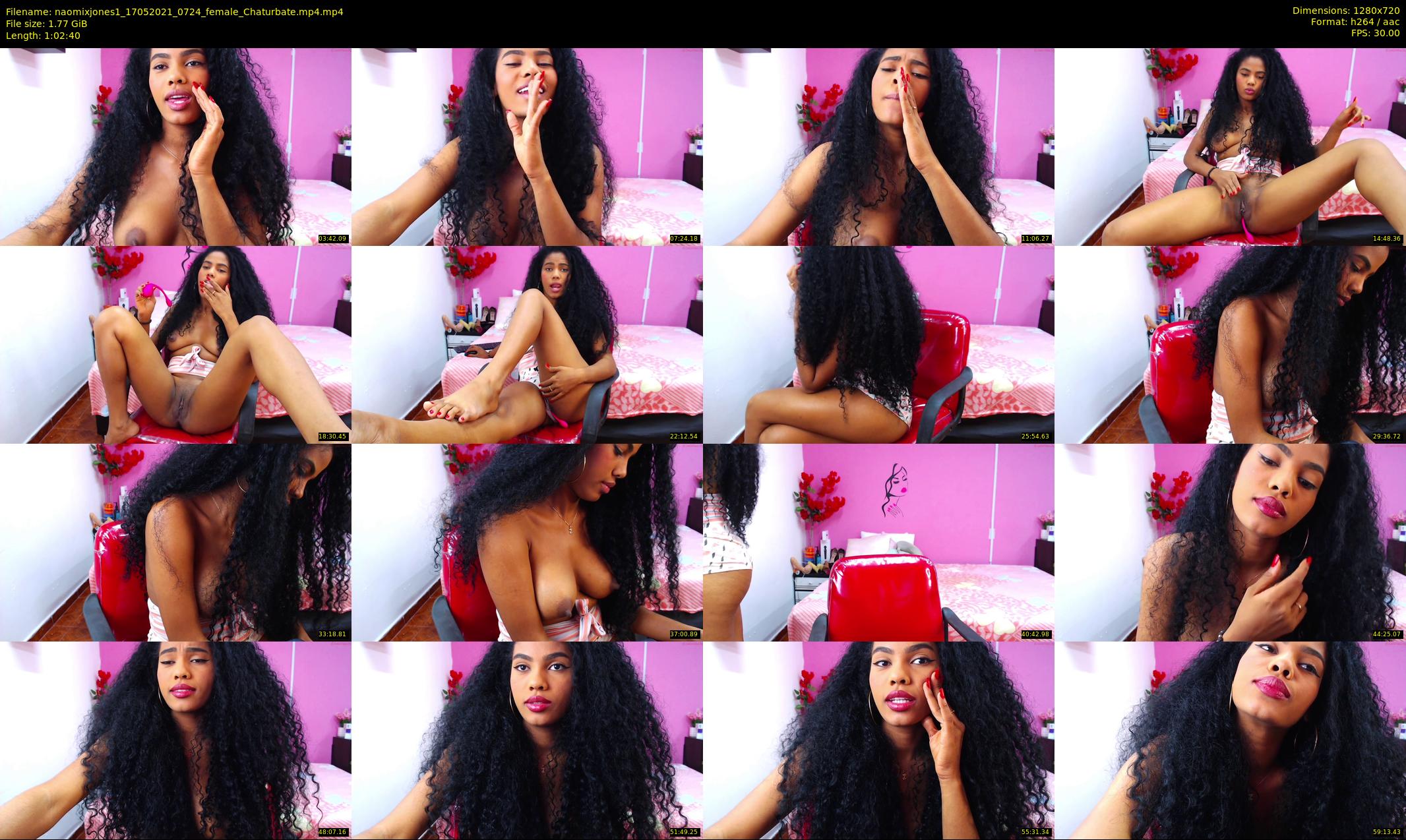 naomixjones1 — 63 minute Chaturbate female cam show recording, 720p, May 17, 2021