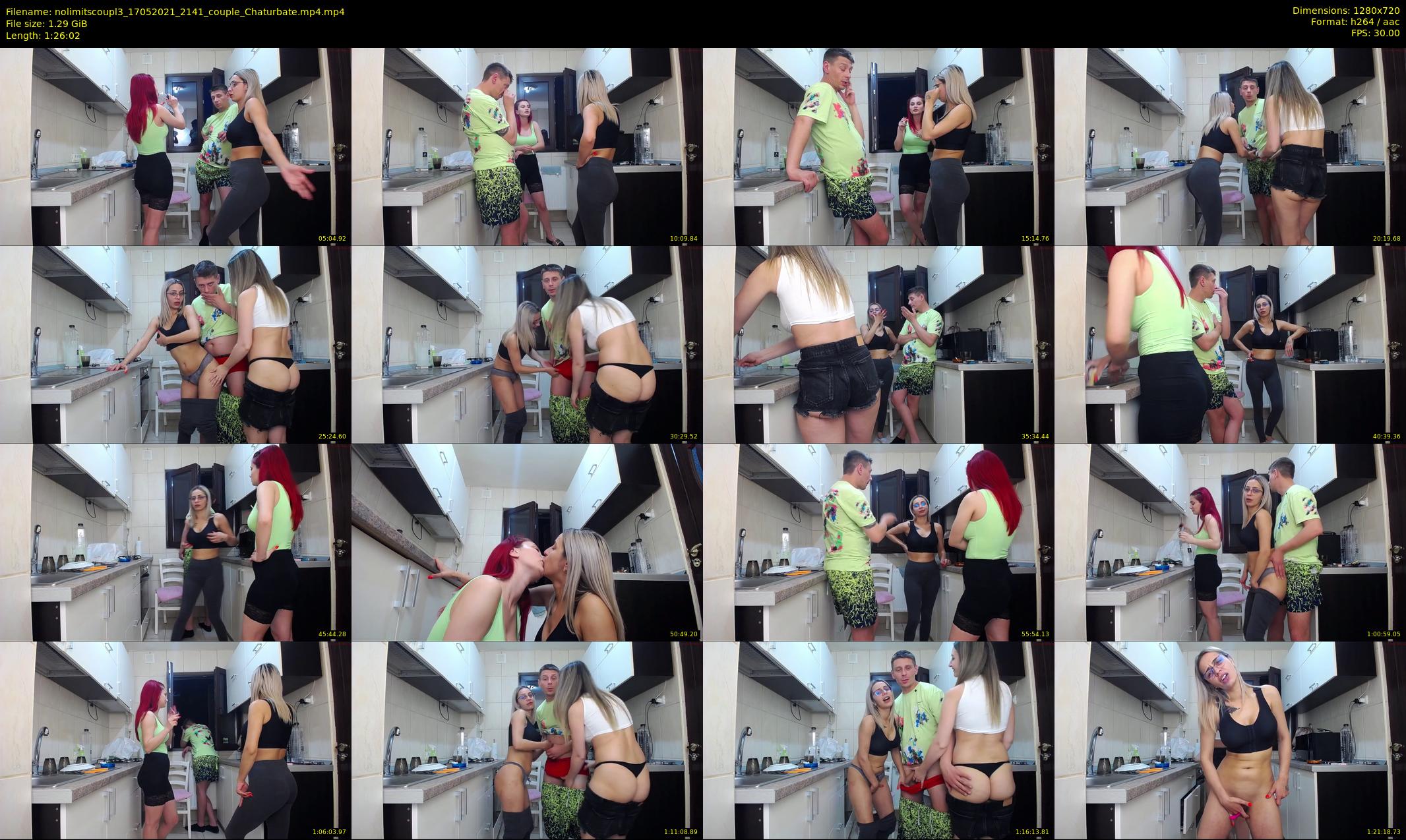 nolimitscoupl3 — 87 minute Chaturbate couple cam show recording, 720p, May 17, 2021