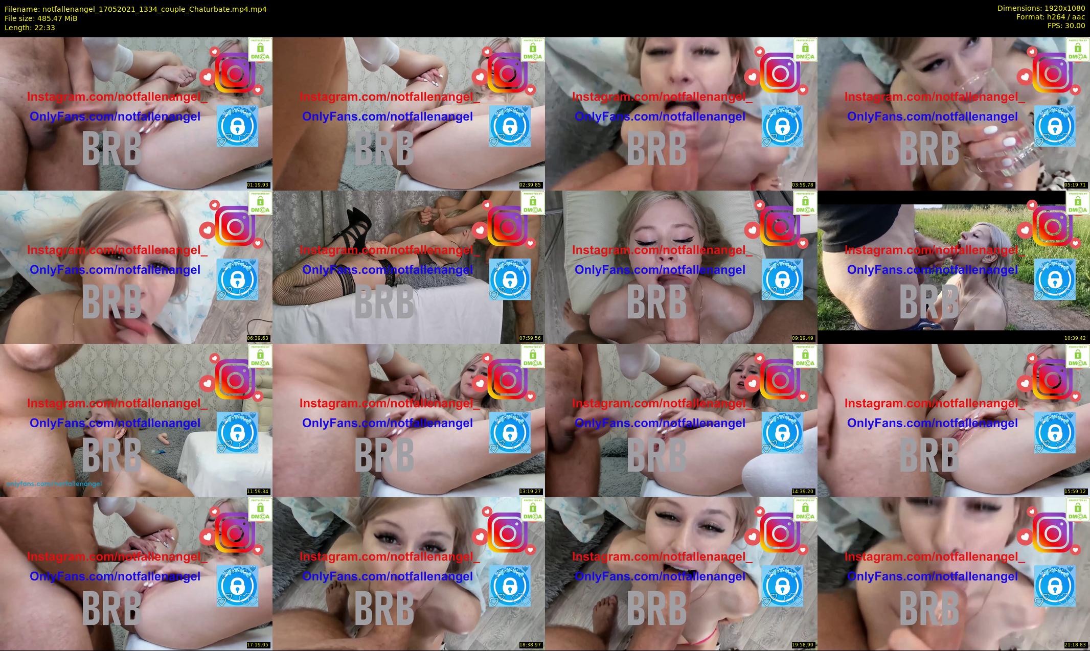 notfallenangel — 23 minute Chaturbate couple cam show recording, 1080p, May 17, 2021