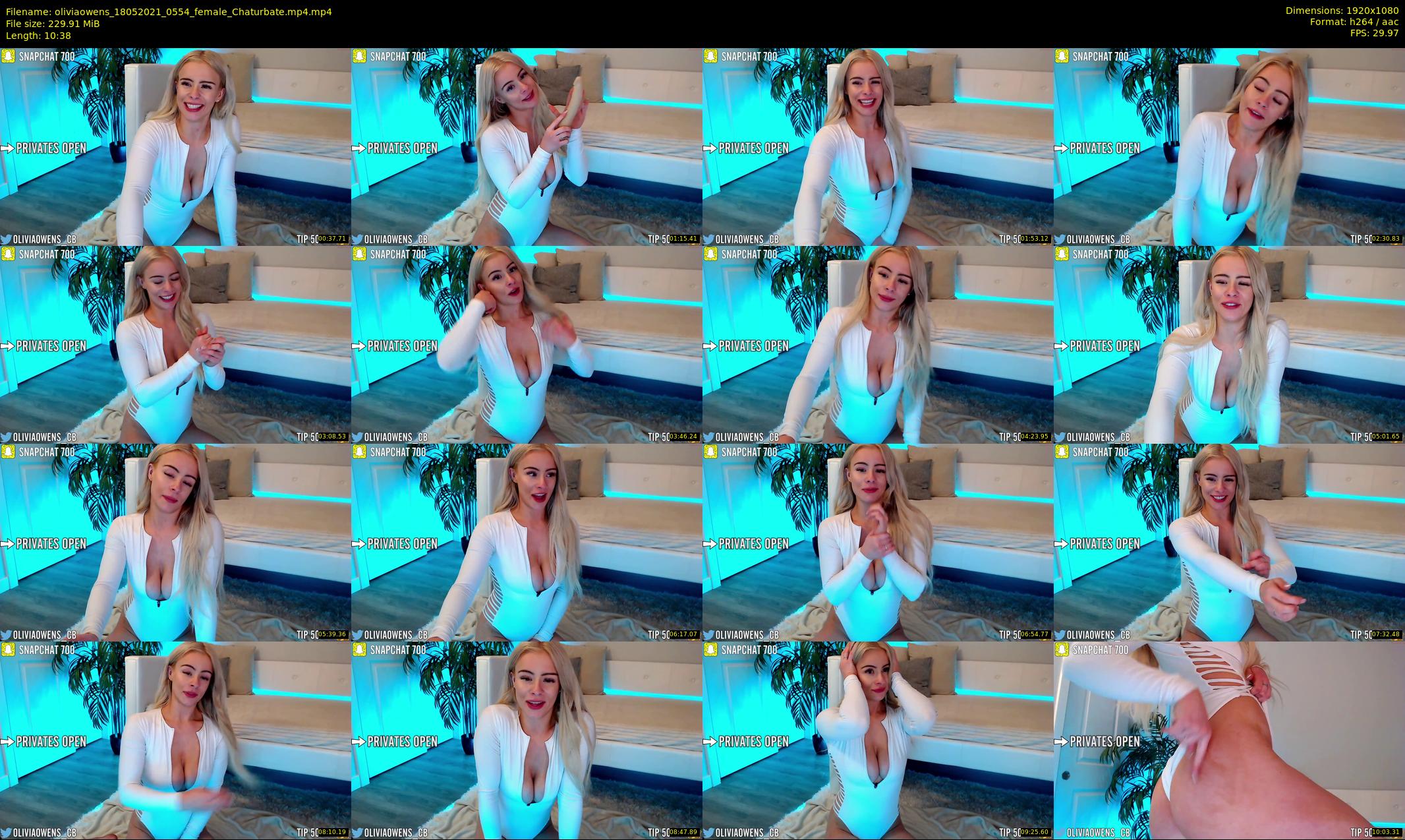 oliviaowens — 11 minute Chaturbate female cam show recording, 1080p, May 18, 2021