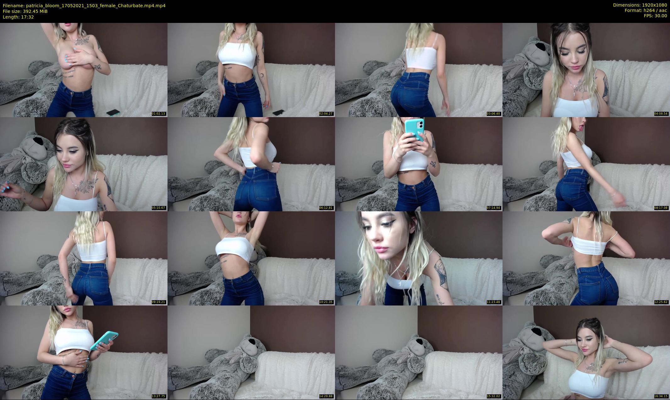 patricia_bloom — 18 minute Chaturbate female cam show recording, 1080p, May 17, 2021