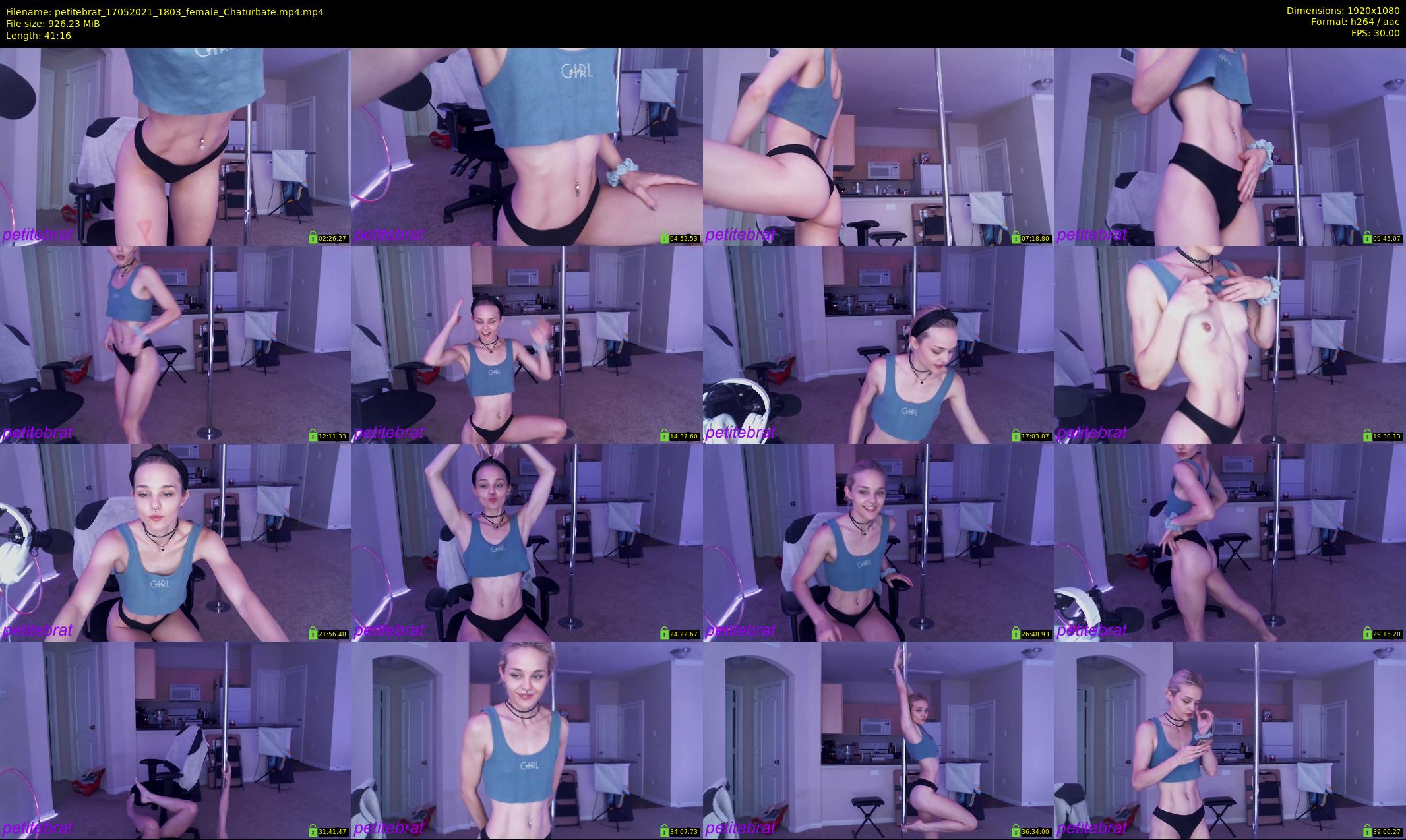 petitebrat — 42 minute Chaturbate female cam show recording, 1080p, May 17, 2021