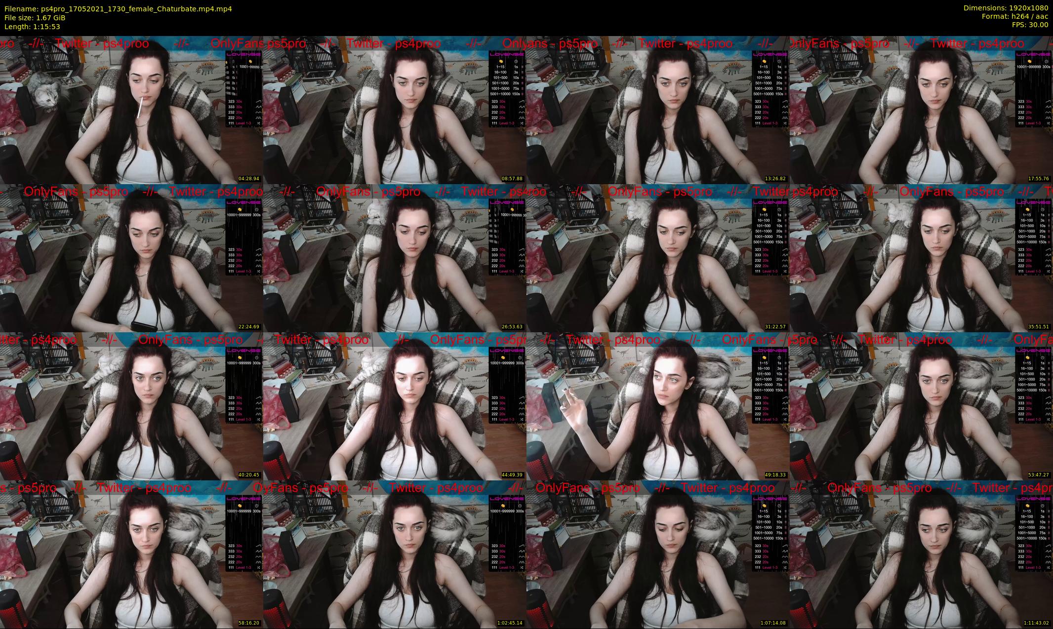 ps4pro — 76 minute Chaturbate female cam show recording, 1080p, May 17, 2021