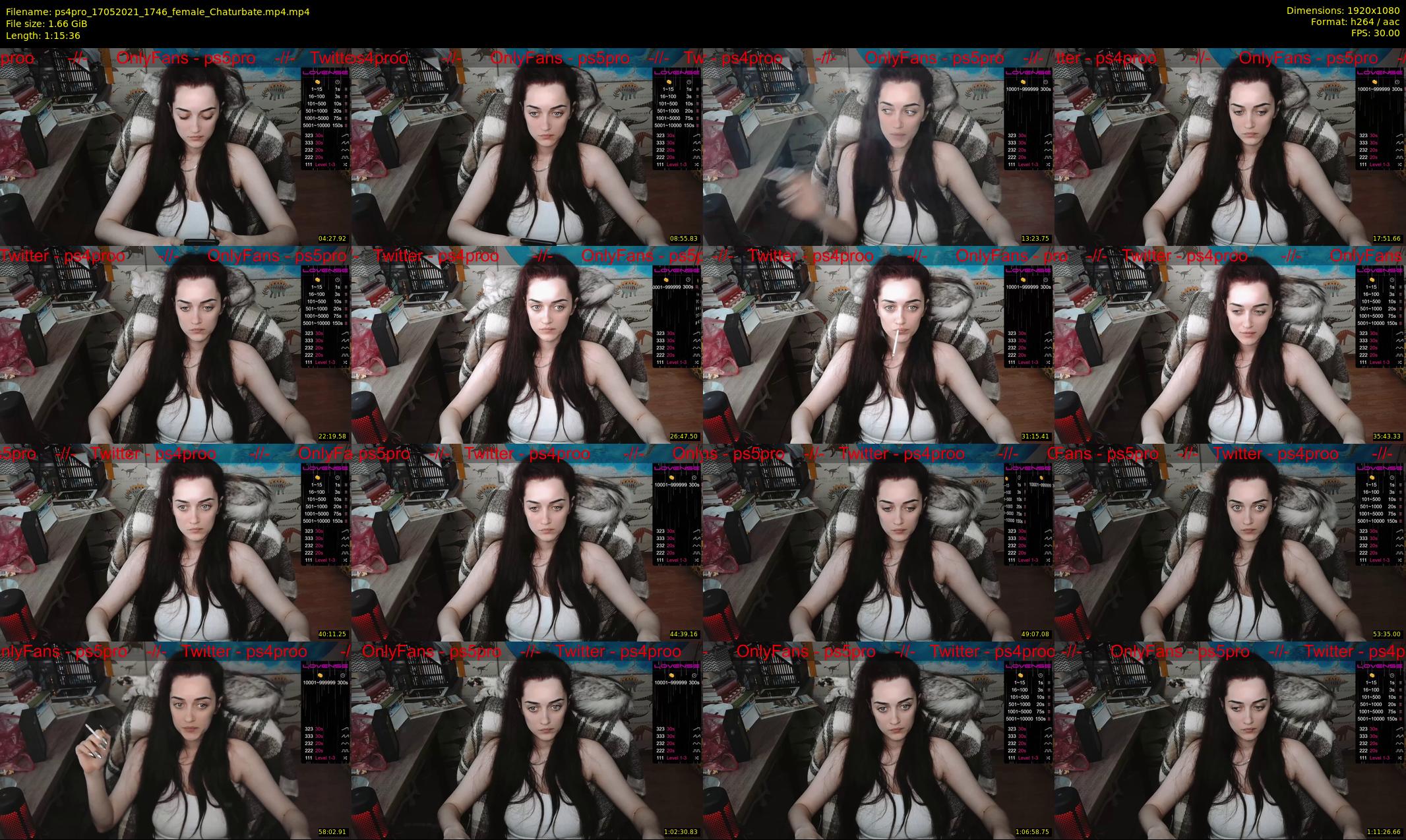 ps4pro — 76 minute Chaturbate female cam show recording, 1080p, May 17, 2021