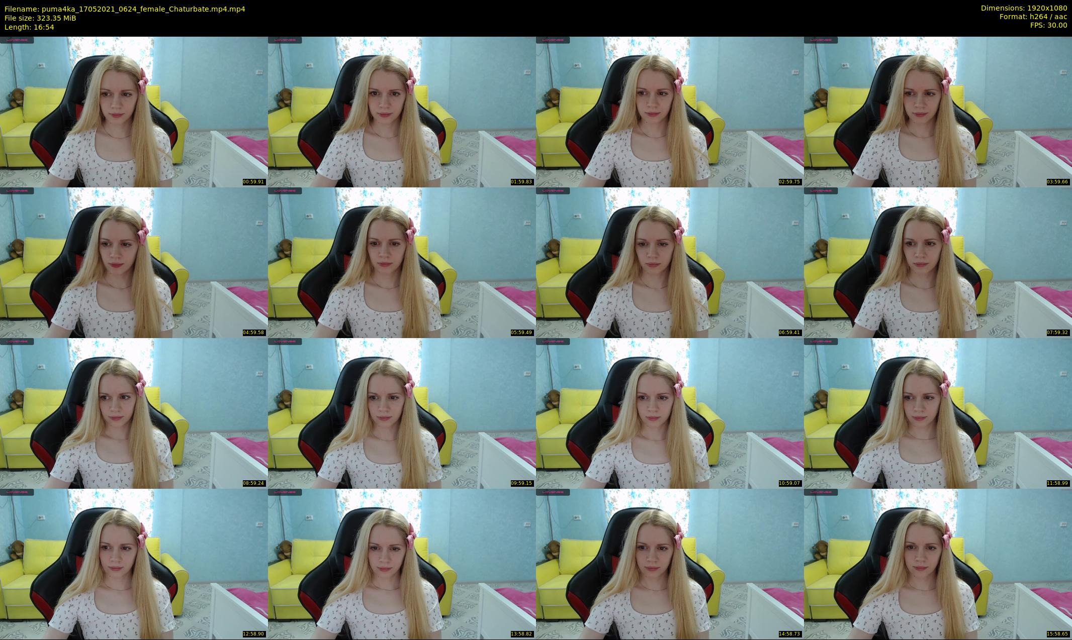 puma4ka — 17 minute Chaturbate female cam show recording, 1080p, May 17, 2021