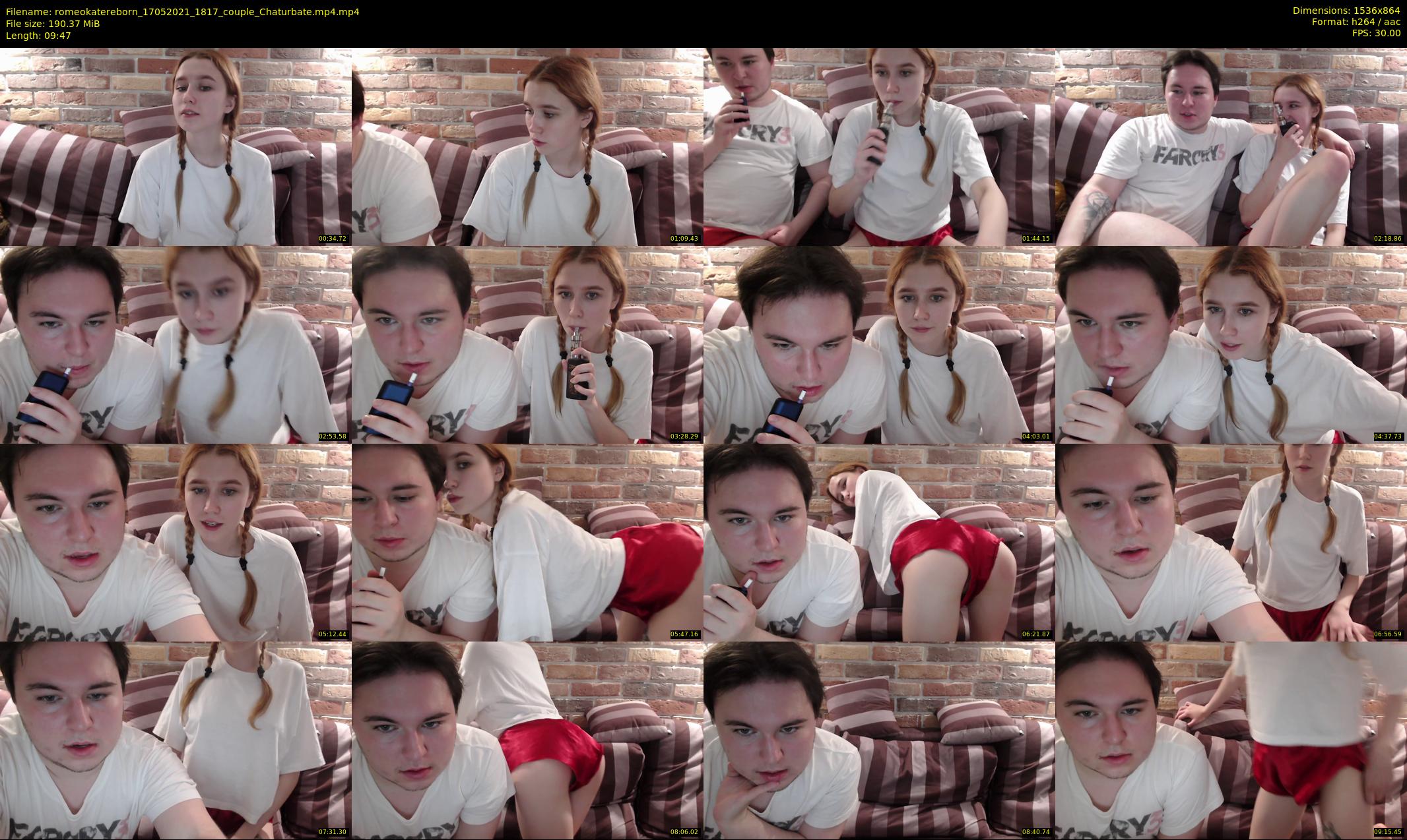 romeokatereborn — 10 minute Chaturbate couple cam show recording, 720p, May 17, 2021