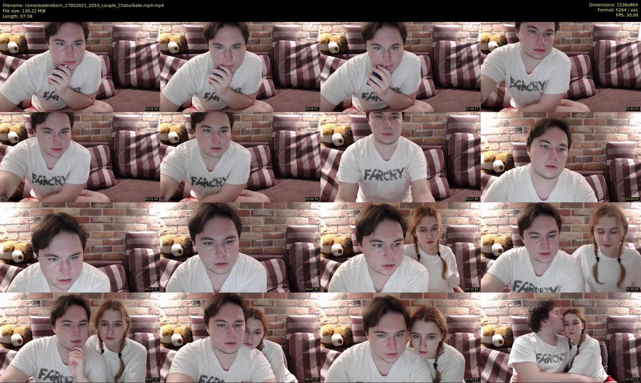 romeokatereborn — 8 minute Chaturbate couple cam show recording, 720p, May 17, 2021