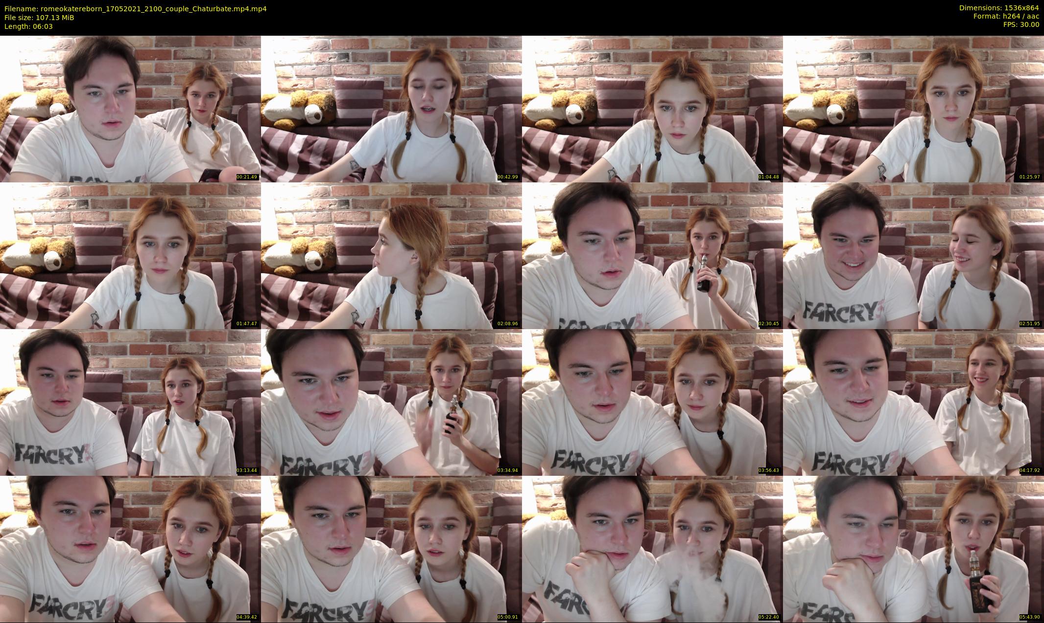 romeokatereborn — 7 minute Chaturbate couple cam show recording, 720p, May 17, 2021