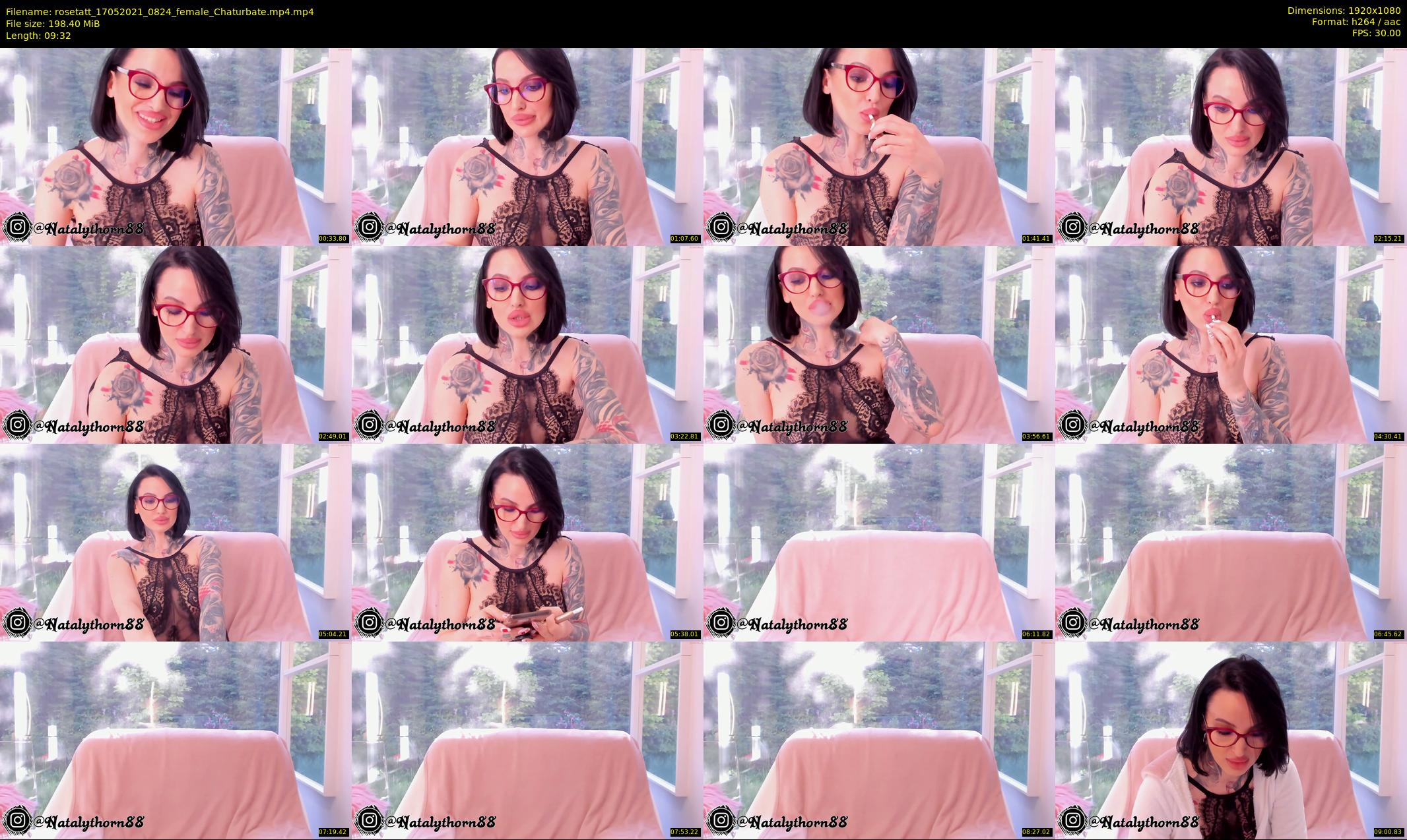 rosetatt — 10 minute Chaturbate female cam show recording, 1080p, May 17, 2021